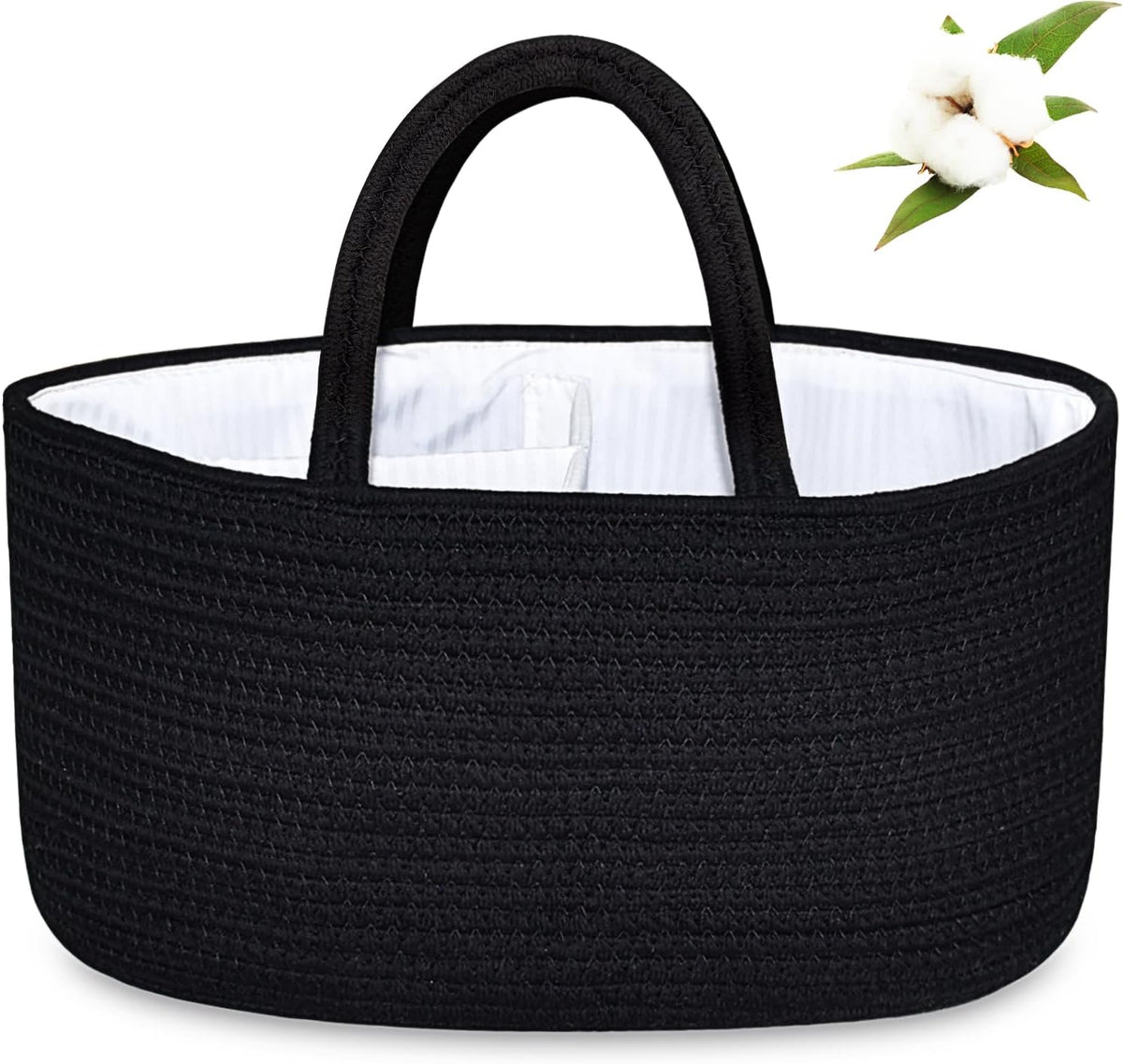 Baby Diaper Caddy Organizer | Portable Nursery Storage Basket