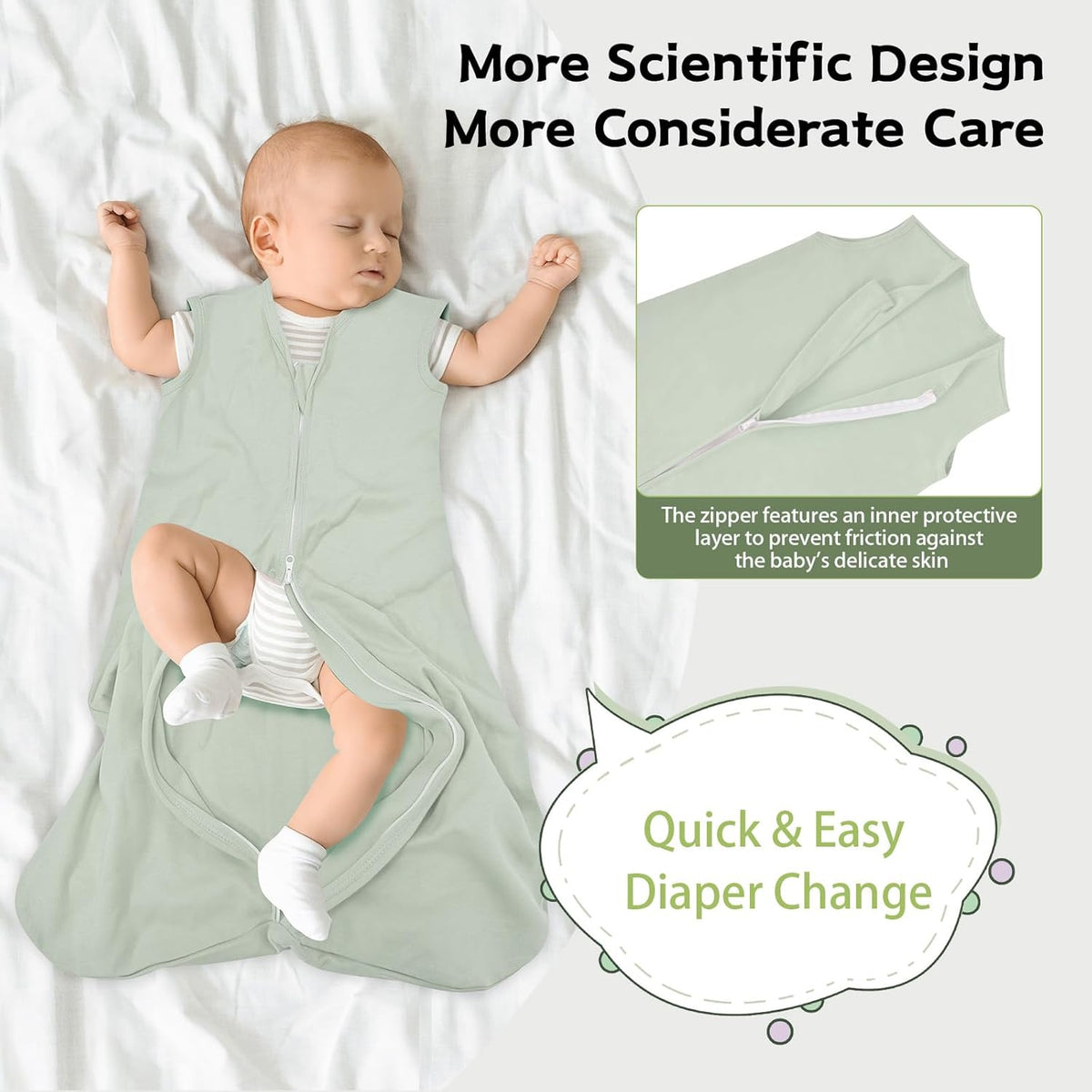 Baby Sleep Sack 3-Pack | 100% Cotton | TOG 0.5