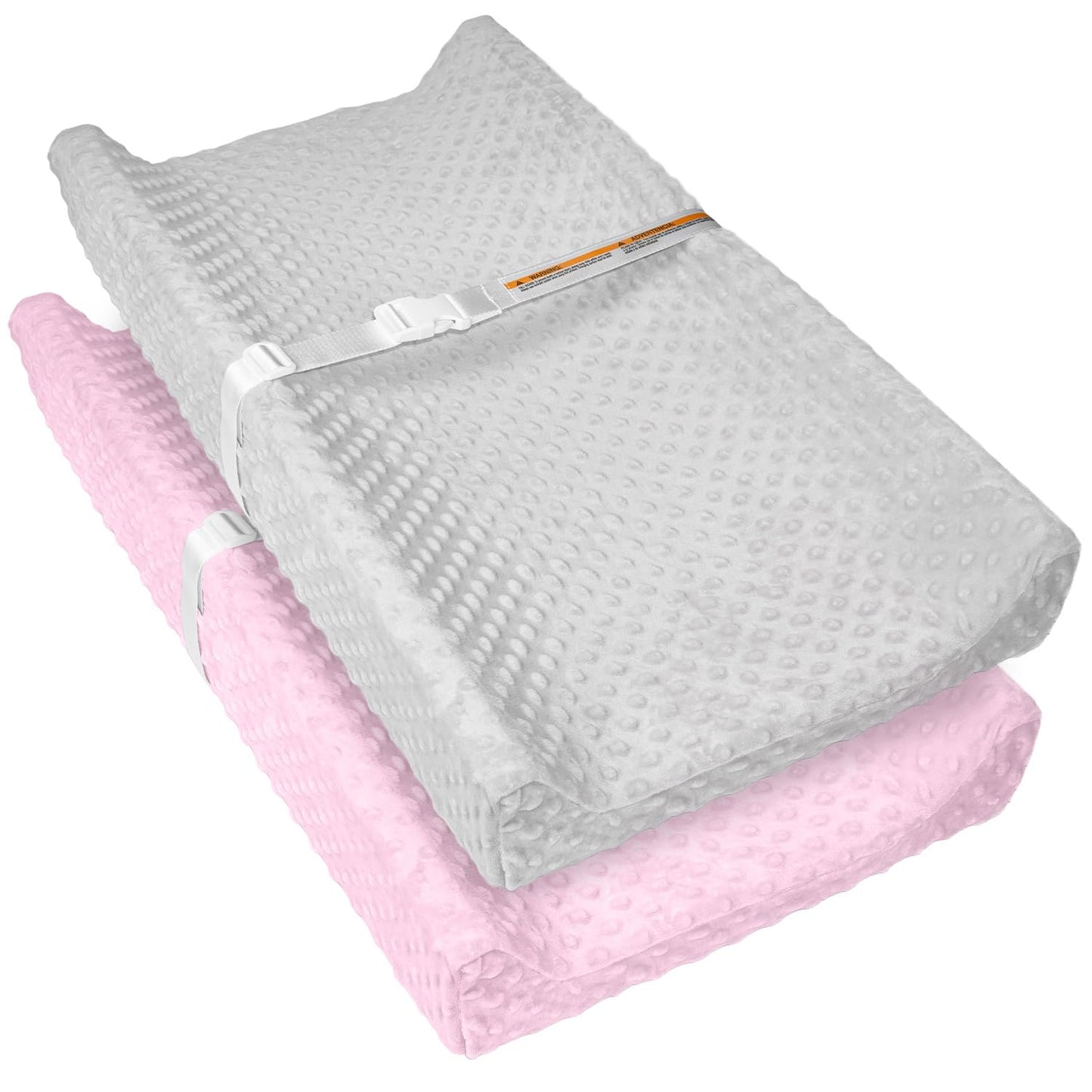 Waterproof Baby Changing Pad 32x16β β Non-Slip Wipeable Diaper Changing Mat with Safety Strap