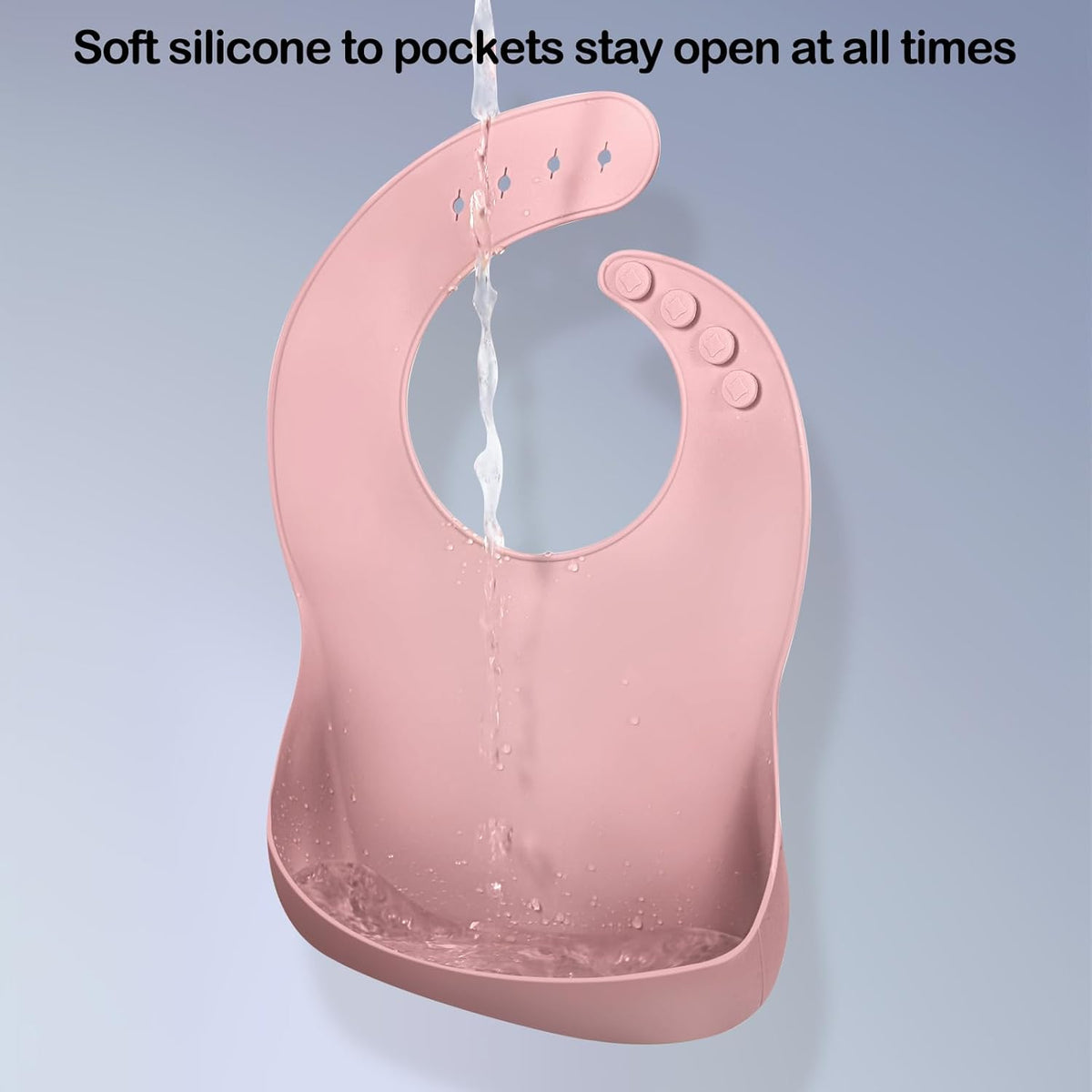 Silicone Baby Bibs Set of 3 | Soft, Waterproof & Adjustable Feeding Bibs