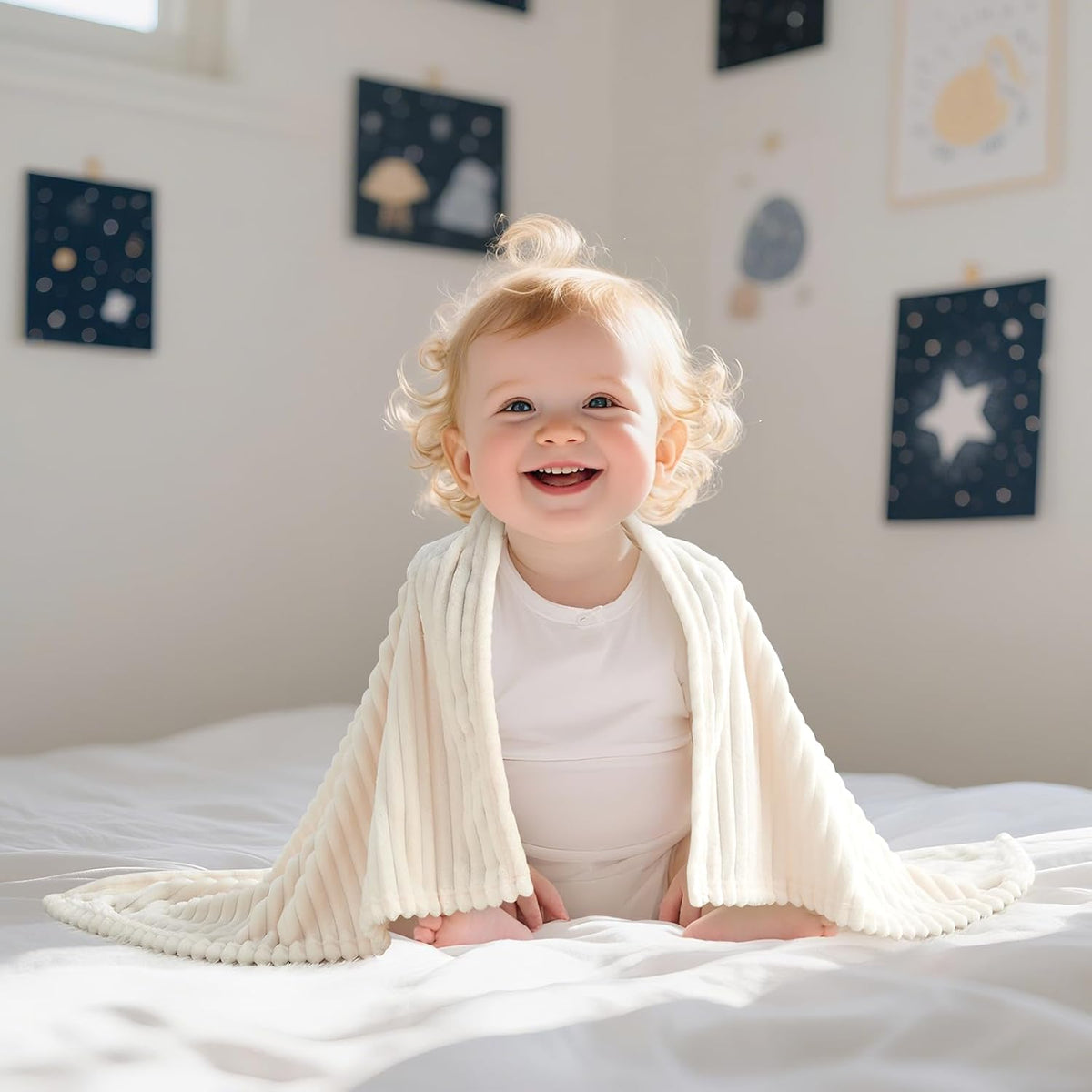 Cozy Fleece Baby Blanket | Ultra-Soft Lightweight Blanket for Newborns & Toddlers