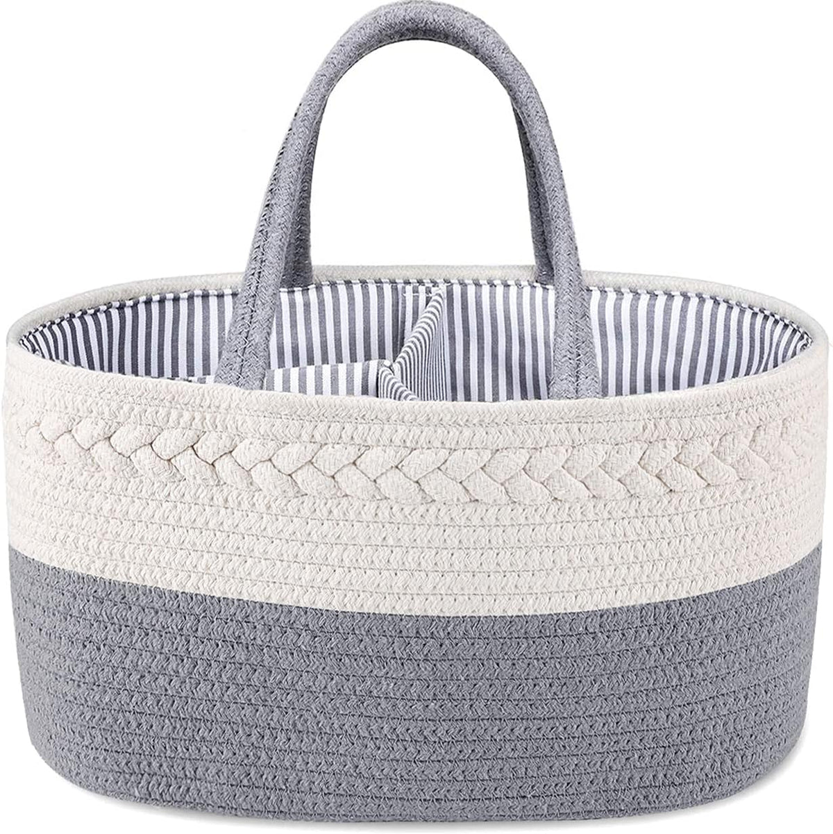 Baby Diaper Caddy Organizer | Portable Nursery Storage Basket