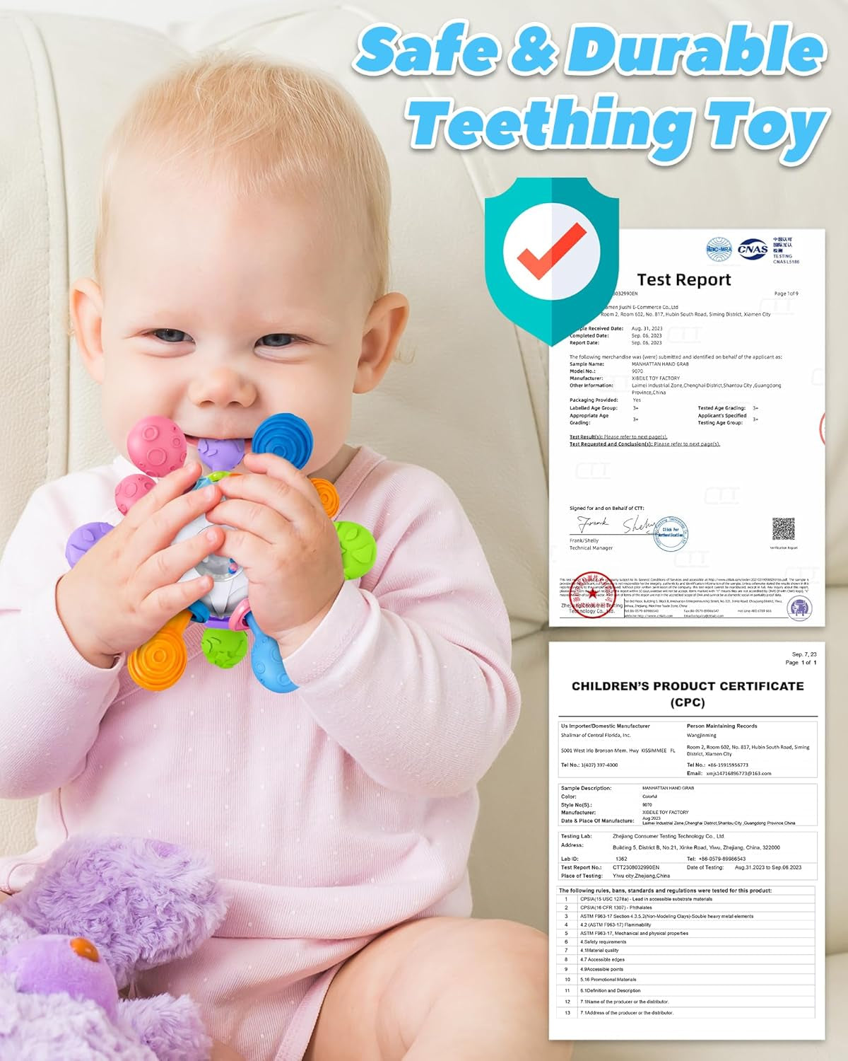 Baby Teething & Sensory Toy | Soft Silicone Developmental Toy