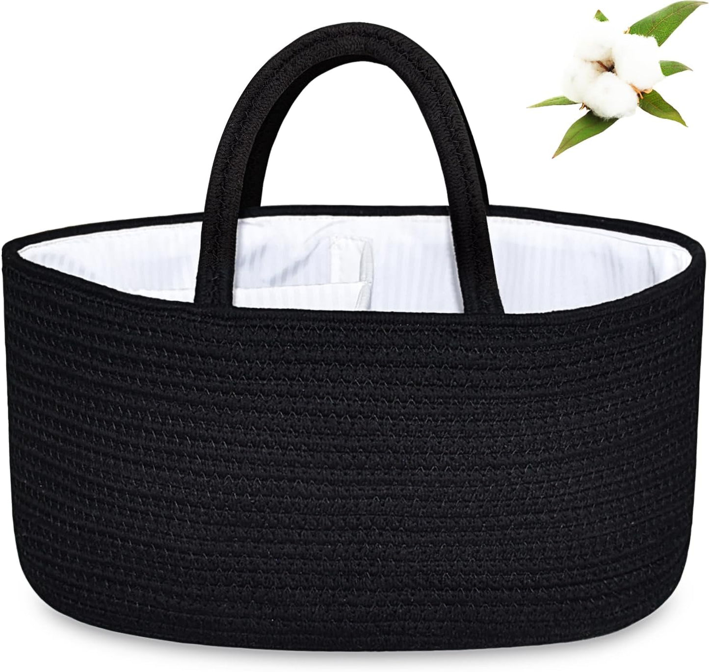 Baby Diaper Caddy Organizer | Portable Nursery Storage Basket
