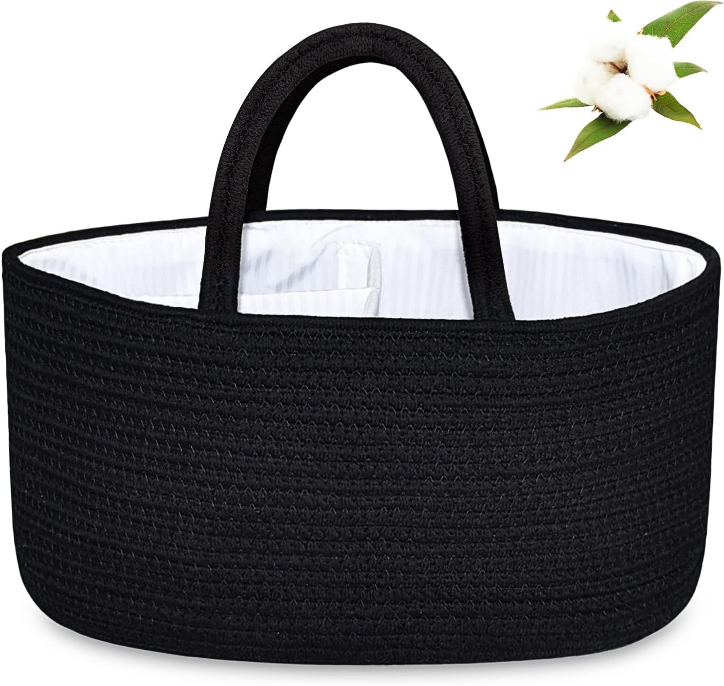 Baby Diaper Caddy Organizer | Portable Nursery Storage Basket
