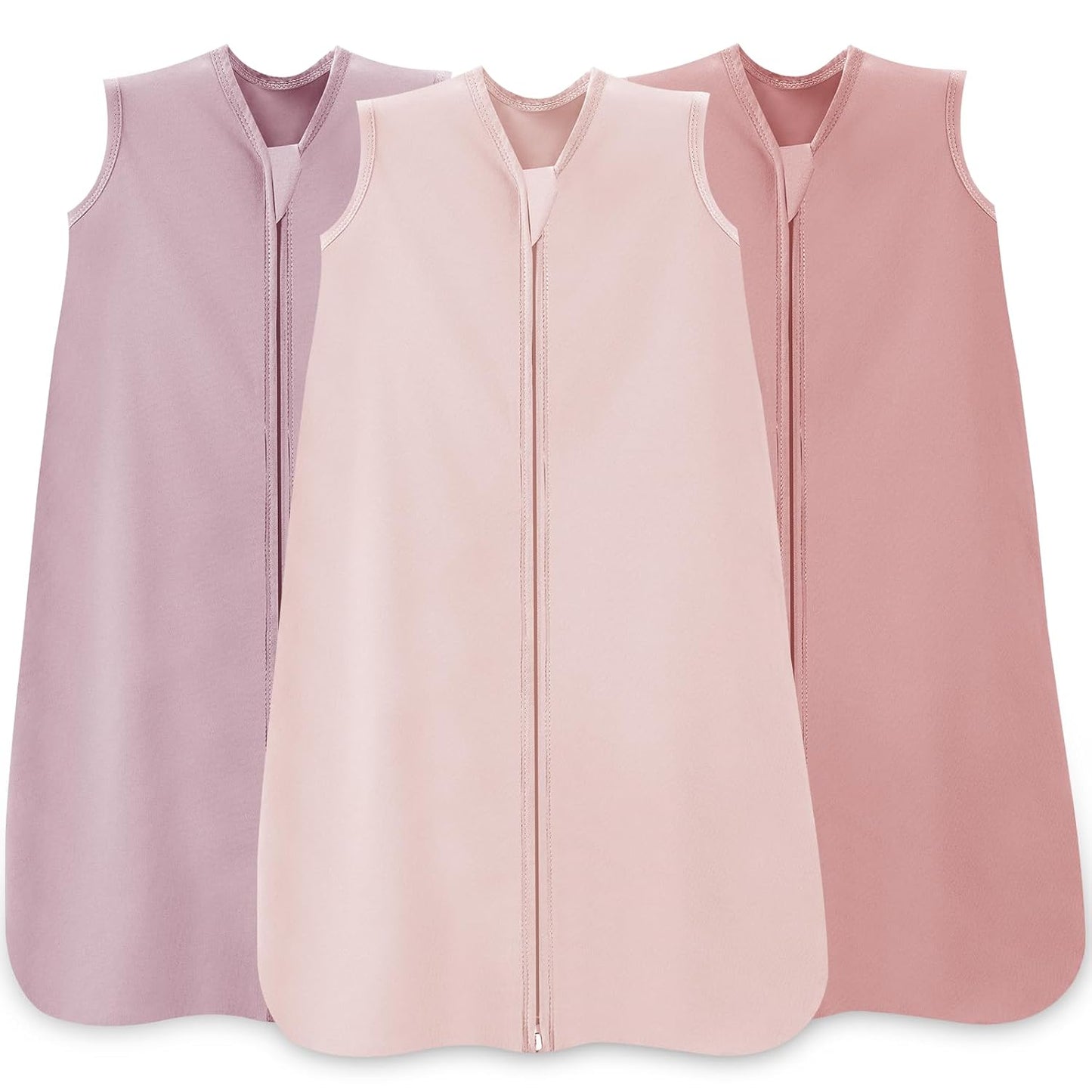 Baby Sleep Sack 0–6 Months (3-Pack) – 100% Cotton Lightweight Wearable Blanket with 2-Way Zipper