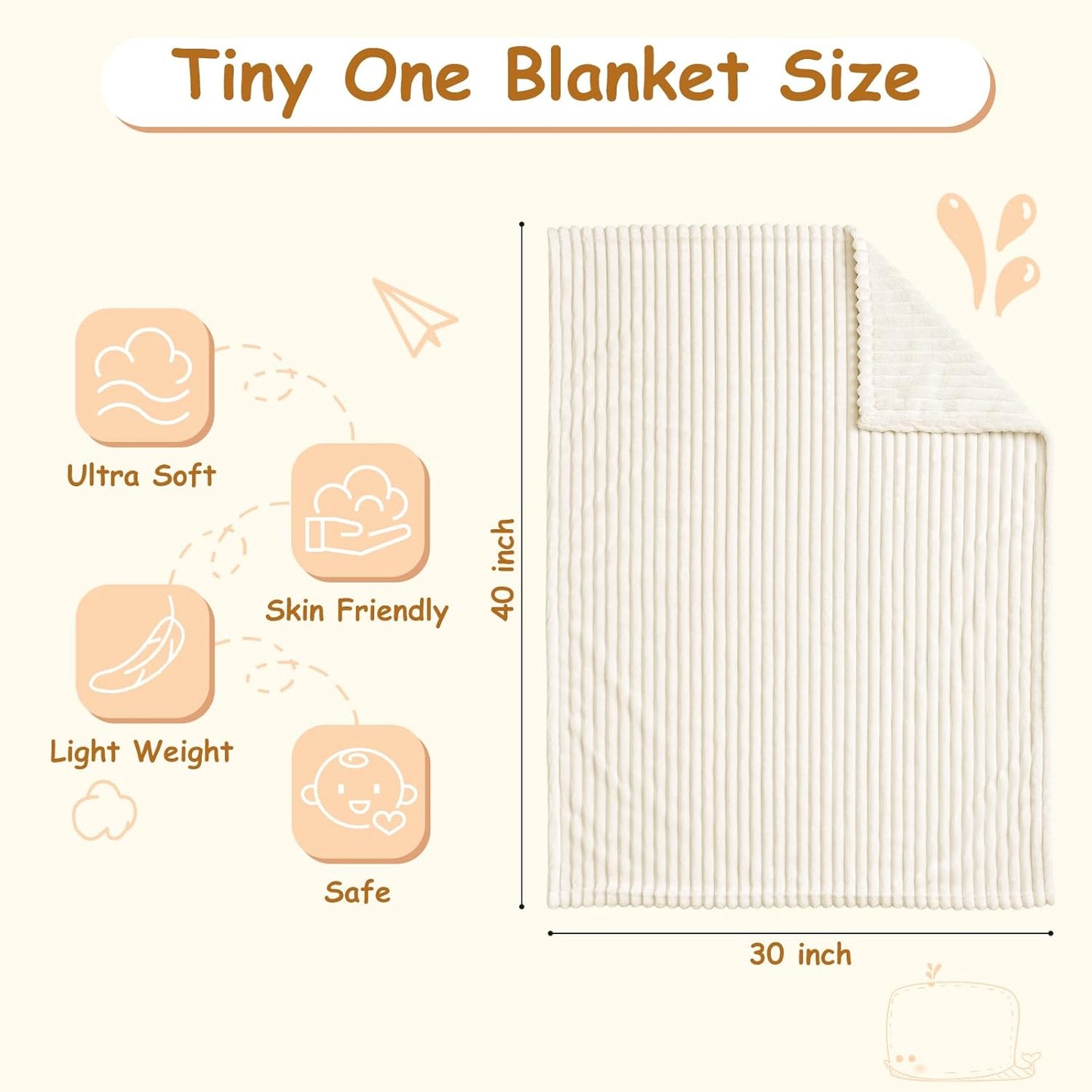 Cozy Fleece Baby Blanket | Ultra-Soft Lightweight Blanket for Newborns & Toddlers