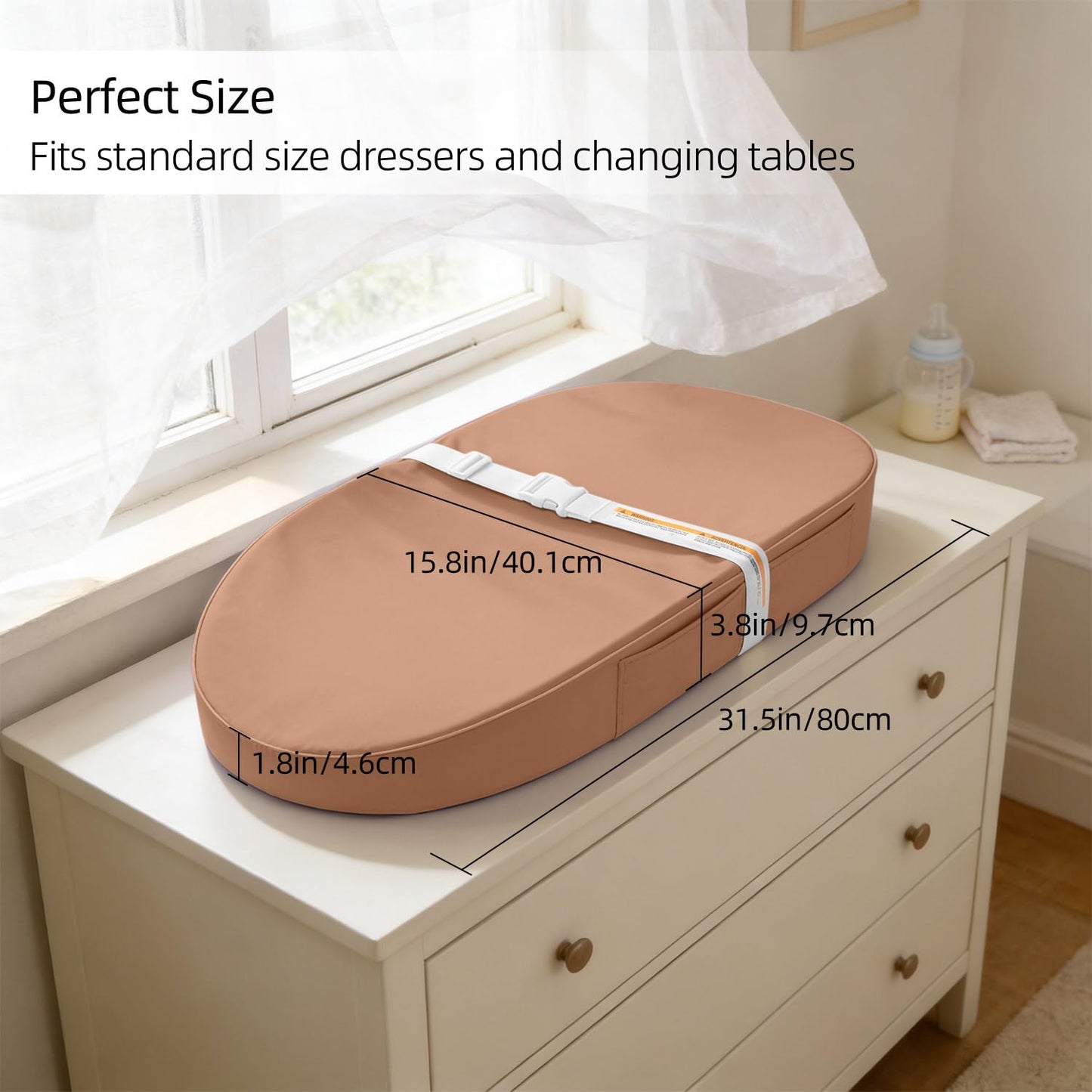 Waterproof Baby Changing Pad | Soft, Wipe-Clean Diaper Changing Mat