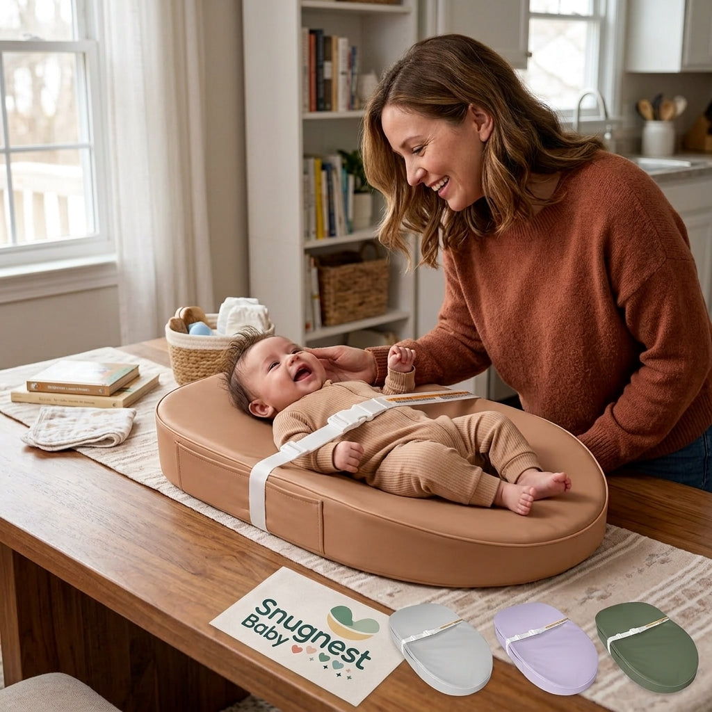 Waterproof Baby Changing Pad | Soft, Wipe-Clean Diaper Changing Mat
