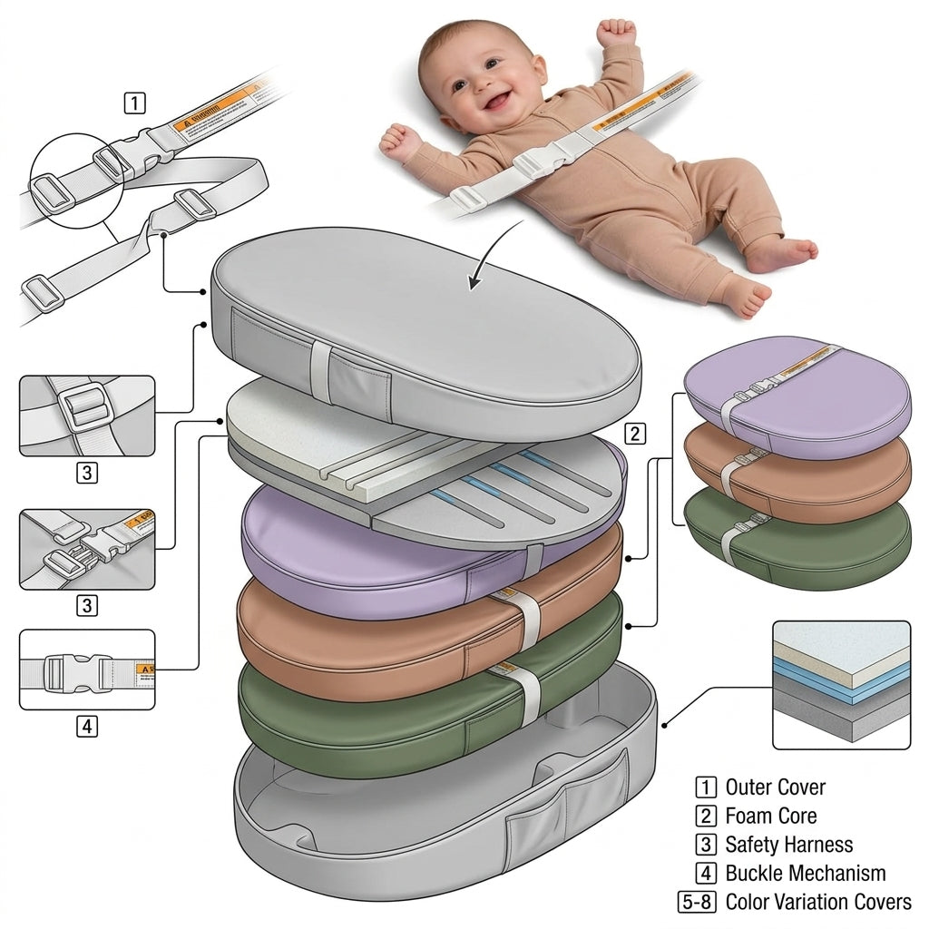 Waterproof Baby Changing Pad | Soft, Wipe-Clean Diaper Changing Mat