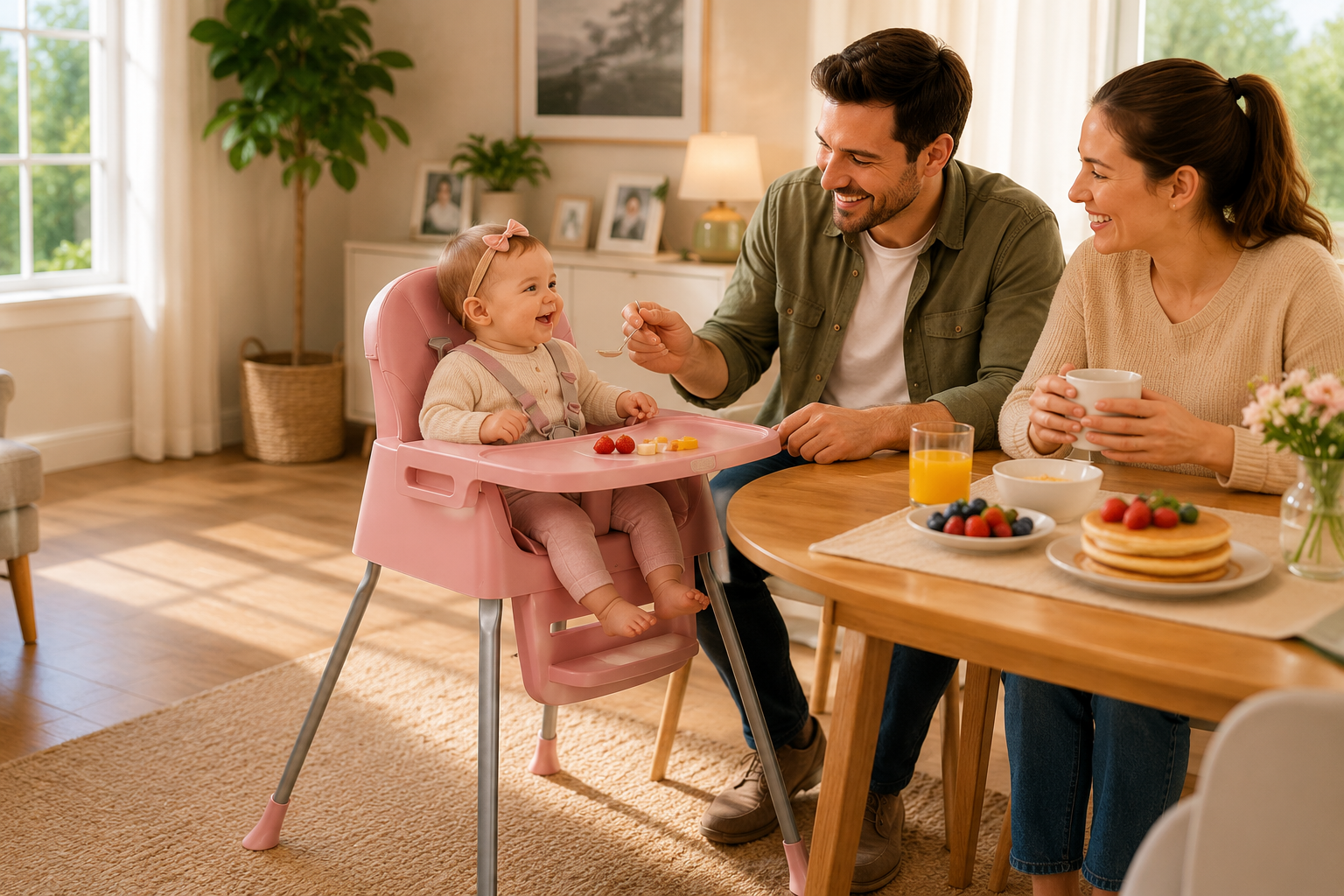 Convertible Baby High Chair | Portable Feeding Chair for Growing Little Ones