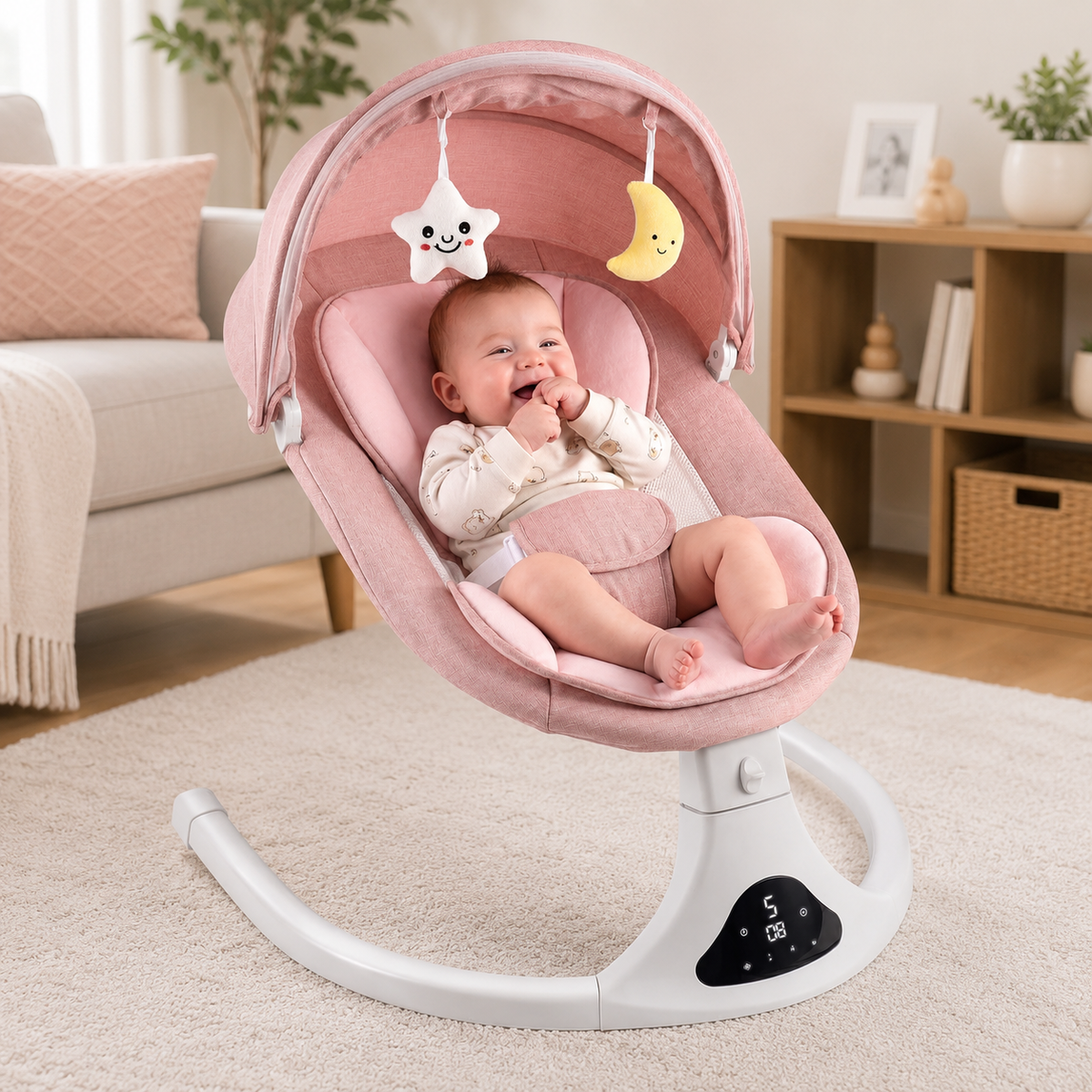 Electric Baby Swing | Portable Soothing Swing with Remote Control