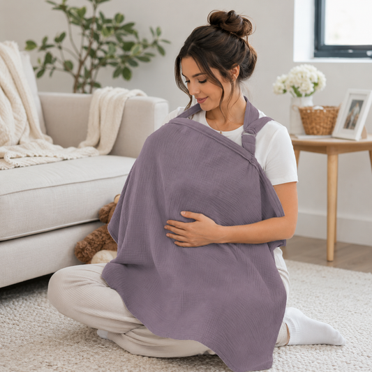 Muslin Nursing Cover | Breathable Cotton Privacy Cover for Moms
