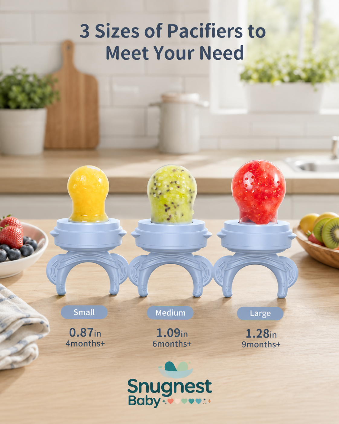 Silicone Baby Food Feeder Set | Safe Self-Feeding & Teething Relief (2-Pack)