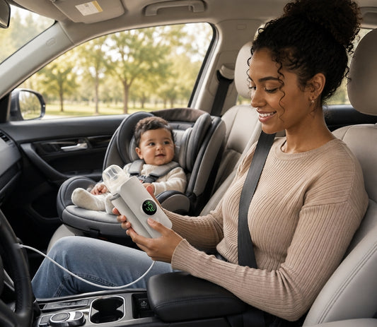 Revolutionary Portable Baby Bottle Warmer – Effortless, Waterless Heating for Home and On-the-Go!