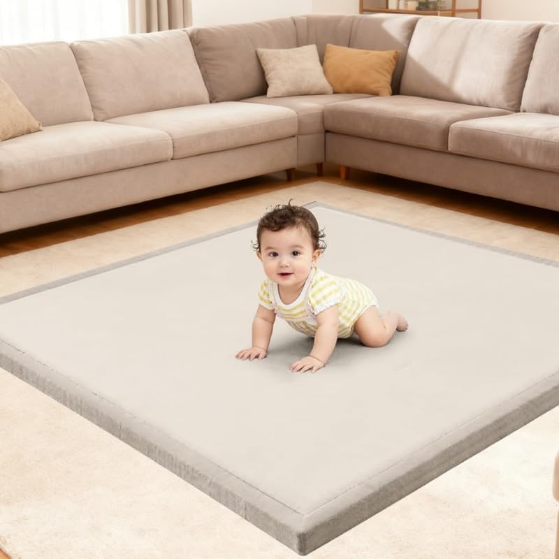Ultra-Soft Baby Play Mat | Thick Cushioned Floor Mat for Play & Tummy Time