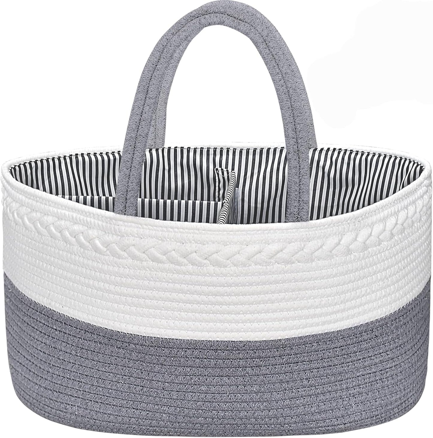 Baby Diaper Caddy Organizer | Portable Nursery Storage Basket