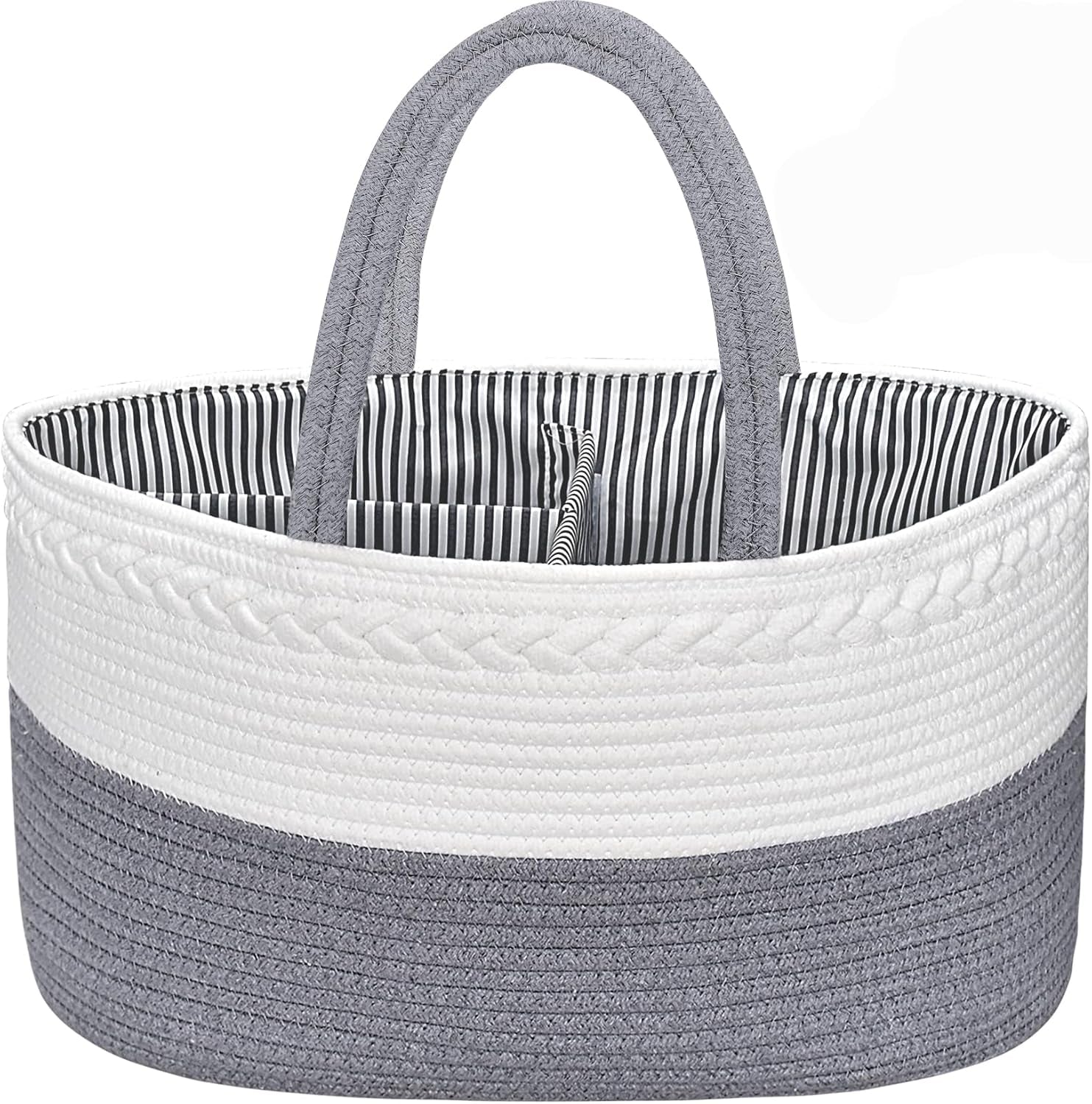 Baby Diaper Caddy Organizer | Portable Nursery Storage Basket