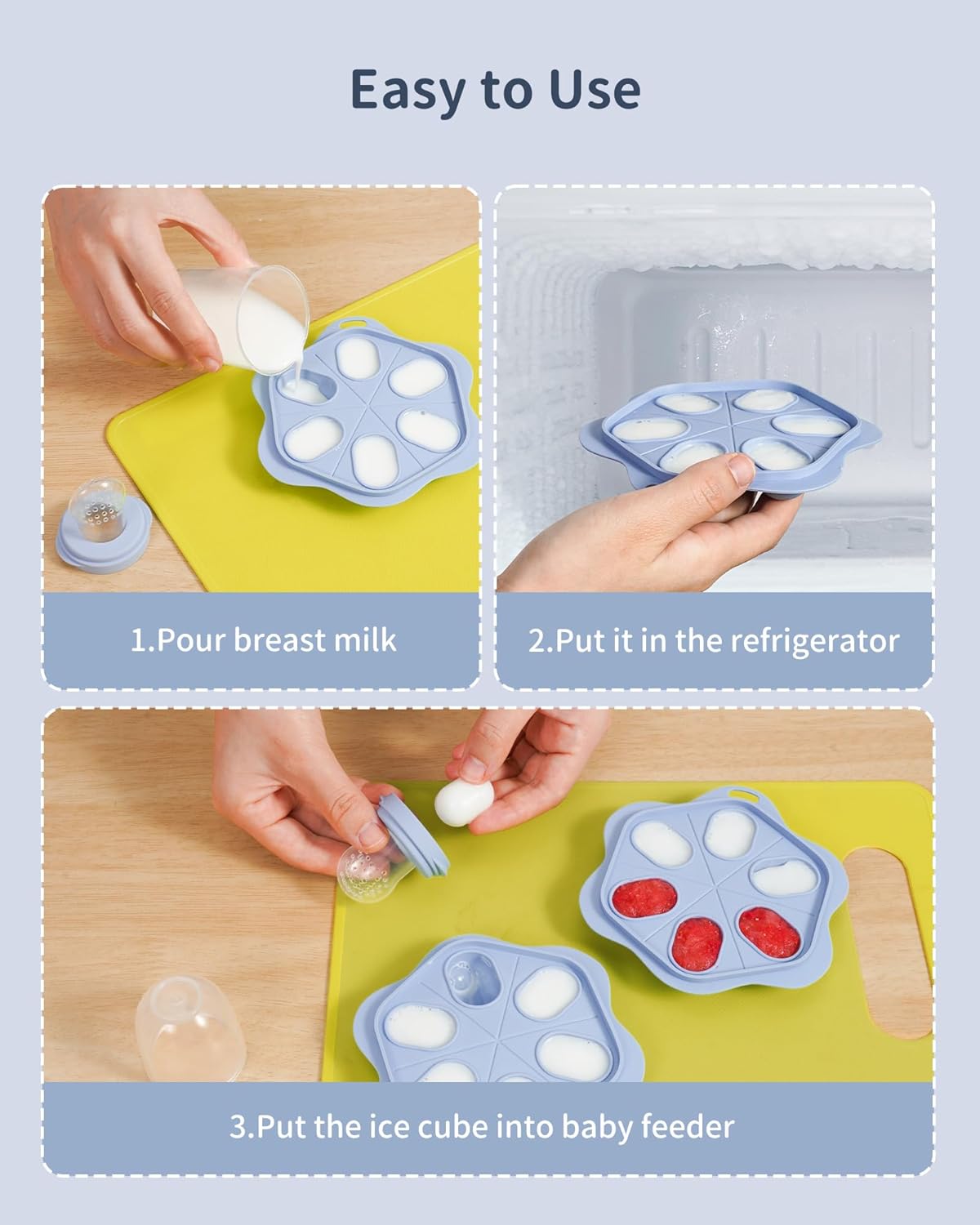  Silicone Baby Food Feeder Set | Safe Self-Feeding & Teething Relief (2-Pack)
