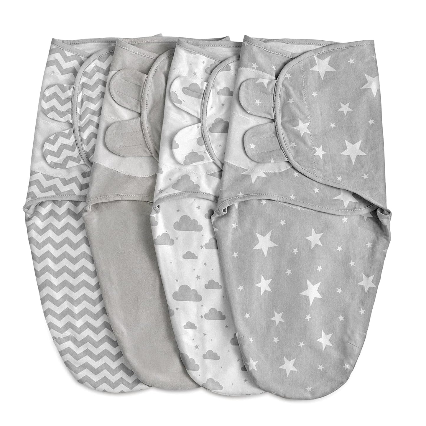 Organic Baby Swaddle Sleep Sack (2-Pack) – 100% Cotton Newborn Wrap for 0–3 Months 