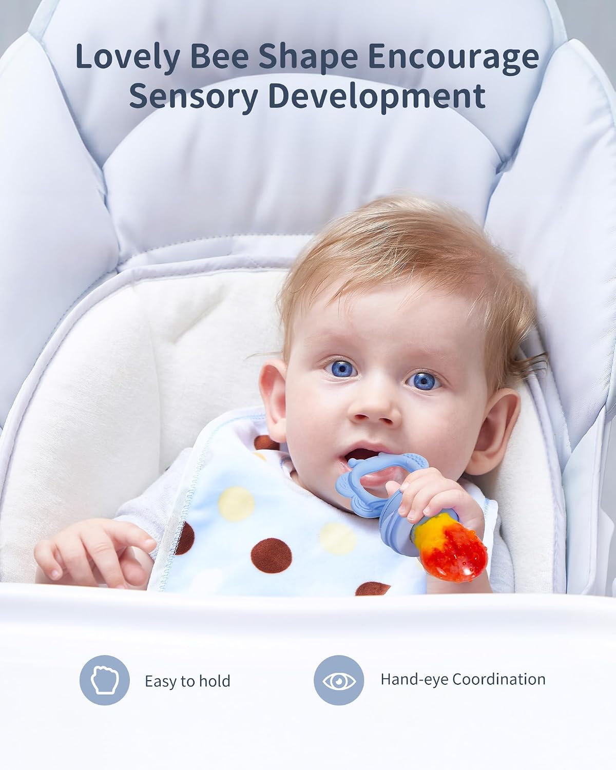 Silicone Baby Food Feeder Set | Safe Self-Feeding & Teething Relief (2-Pack)
