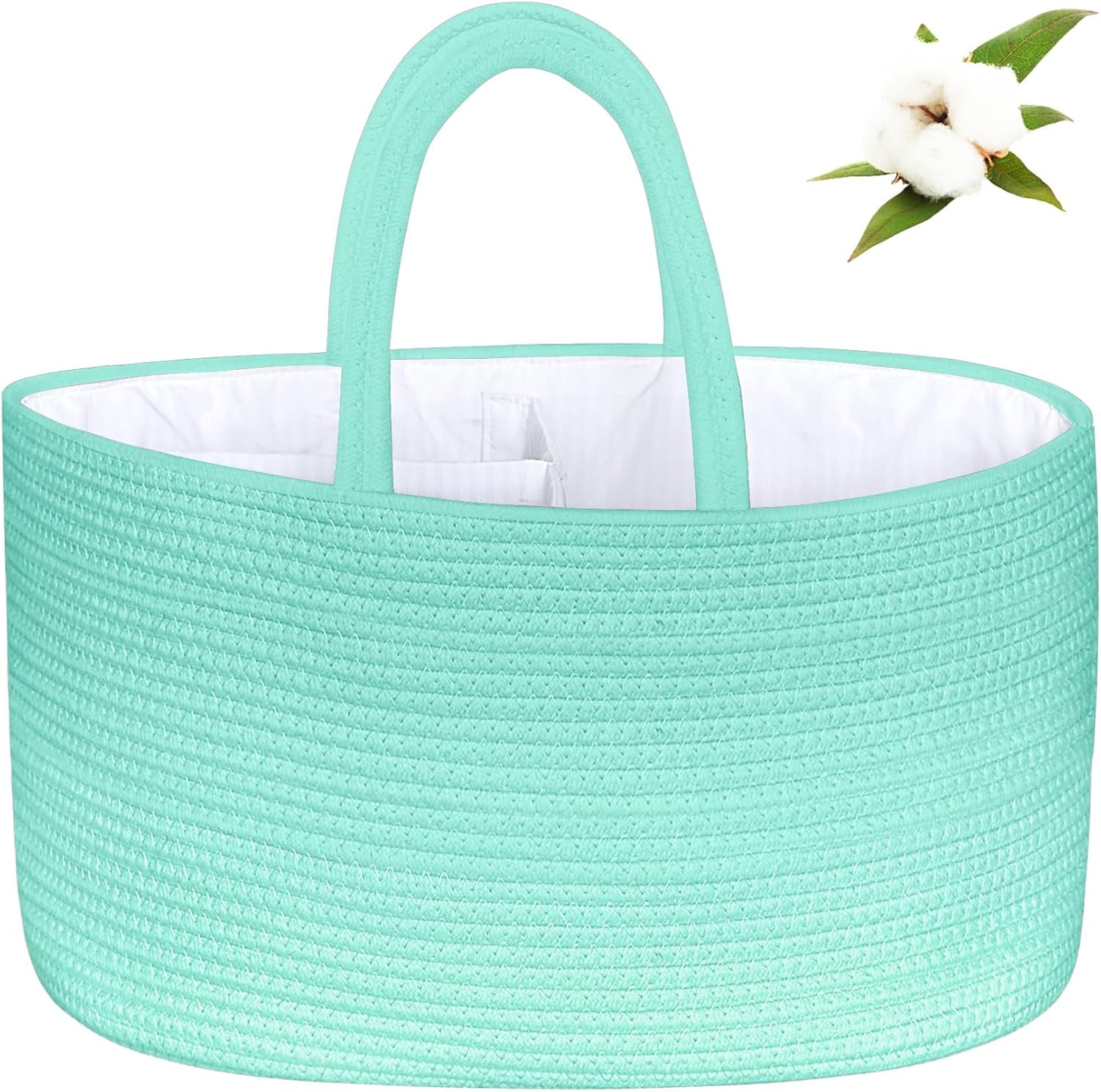 Baby Diaper Caddy Organizer | Portable Nursery Storage Basket