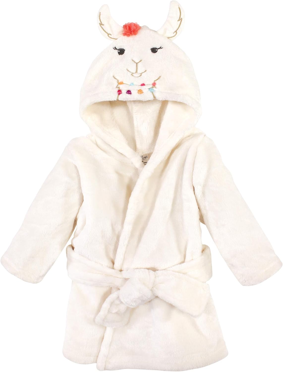 Baby Plush Hooded Bathrobe – Ultra Soft Cozy Bath Robe with Cute Animal Design (0–9 Months) 