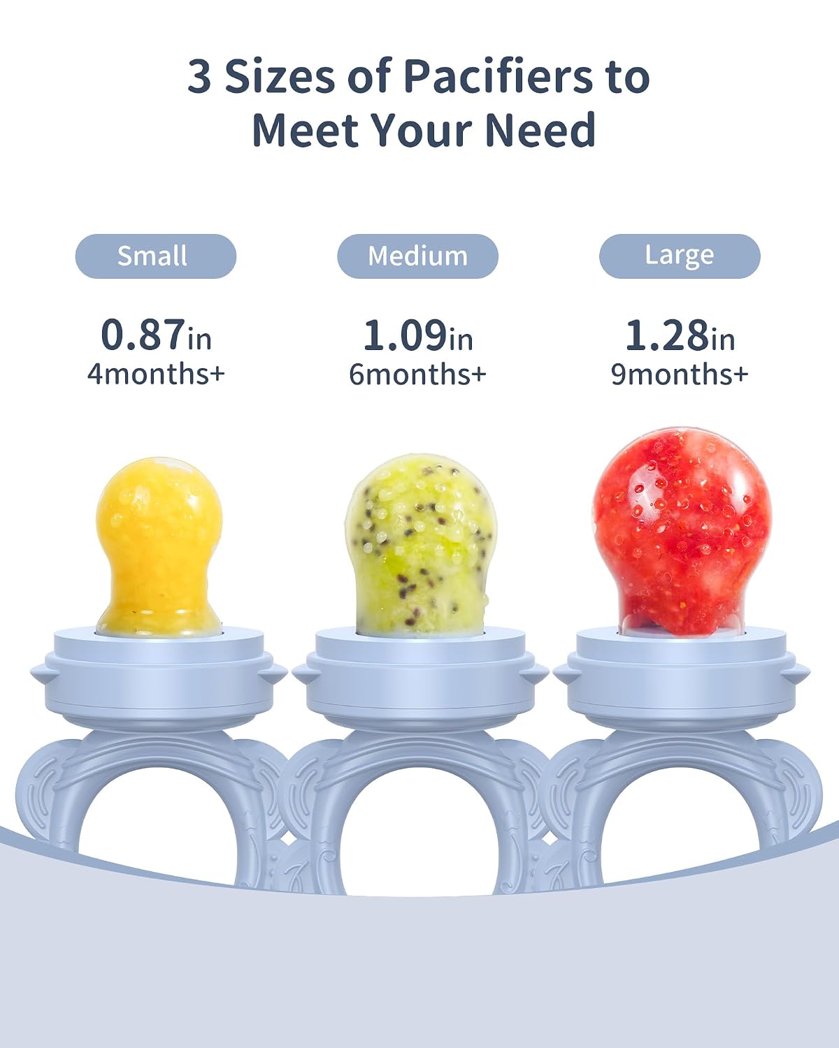  Silicone Baby Food Feeder Set | Safe Self-Feeding & Teething Relief (2-Pack)