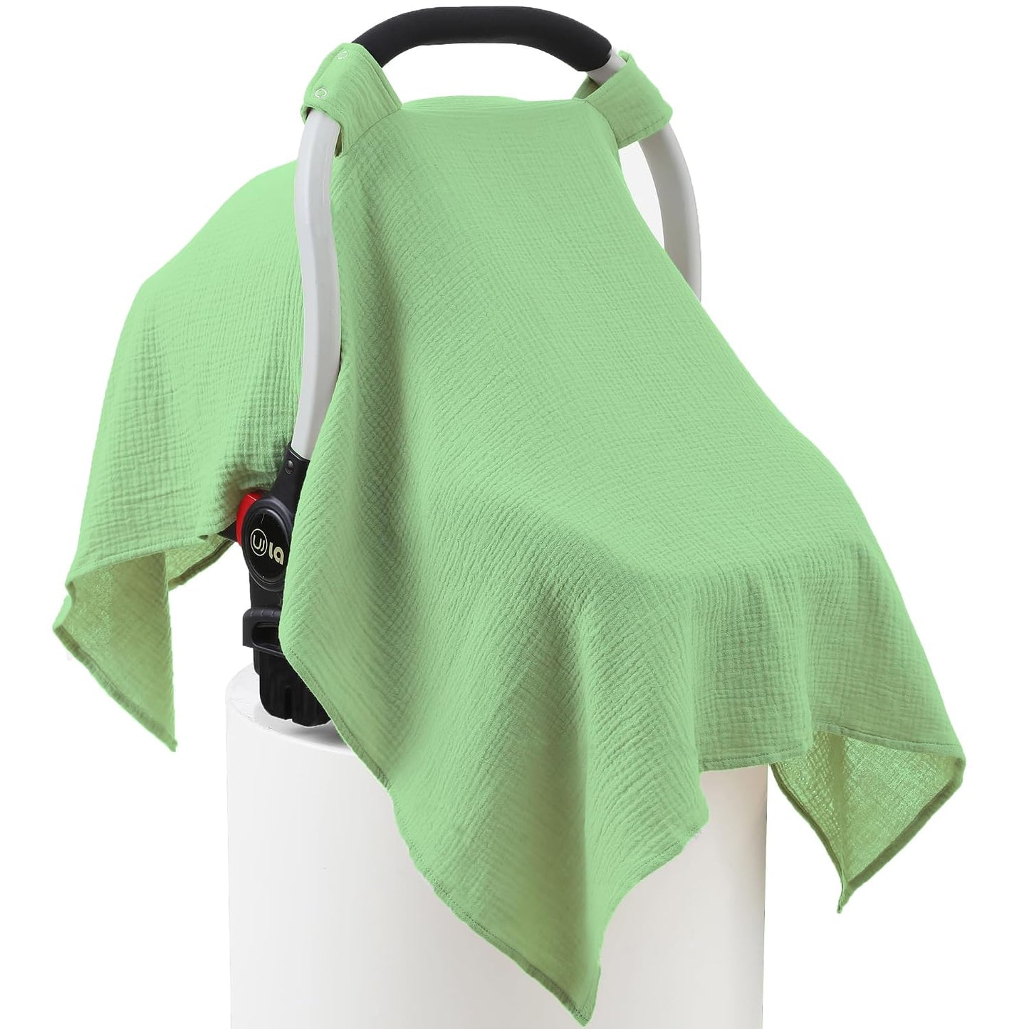 Muslin Cotton Baby Car Seat Cover | Breathable Multi-Use Canopy Cover