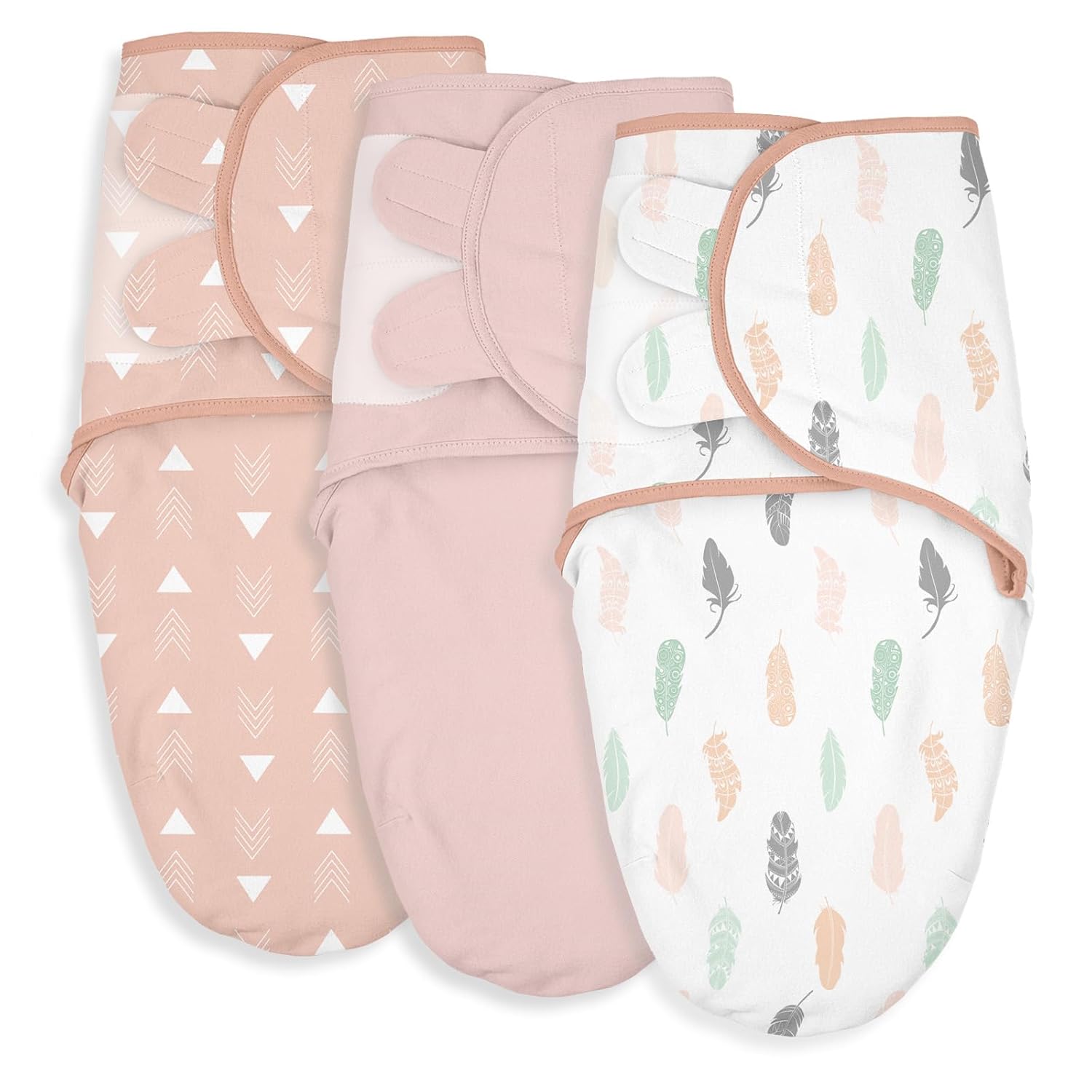 Organic Baby Swaddle Sleep Sack (2-Pack) – 100% Cotton Newborn Wrap for 0–3 Months 