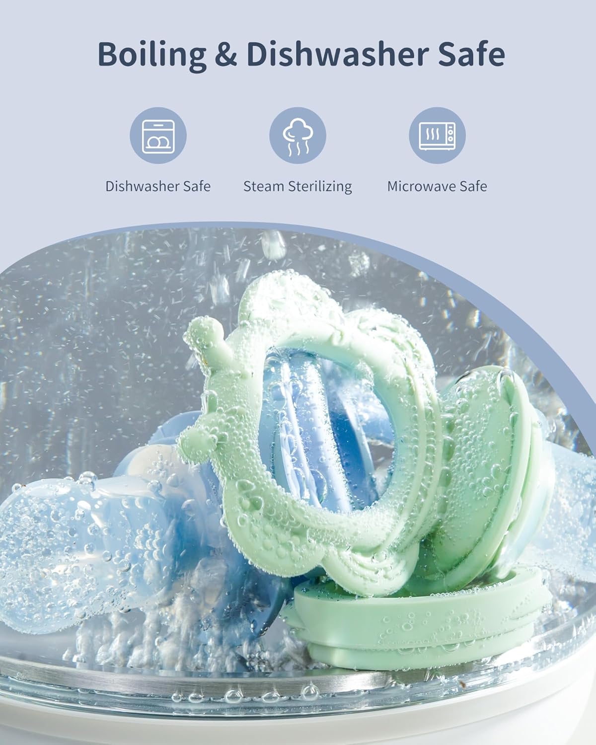  Silicone Baby Food Feeder Set | Safe Self-Feeding & Teething Relief (2-Pack)