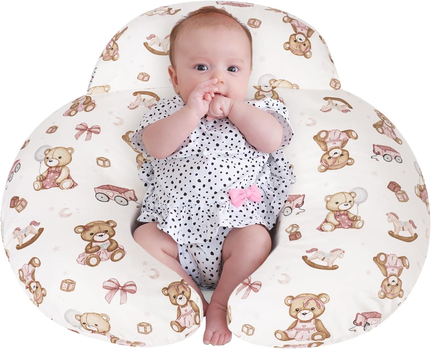 Nursing Pillow for Breastfeeding – Ergonomic Baby Support Pillow with Removable Cotton Cover 🍼