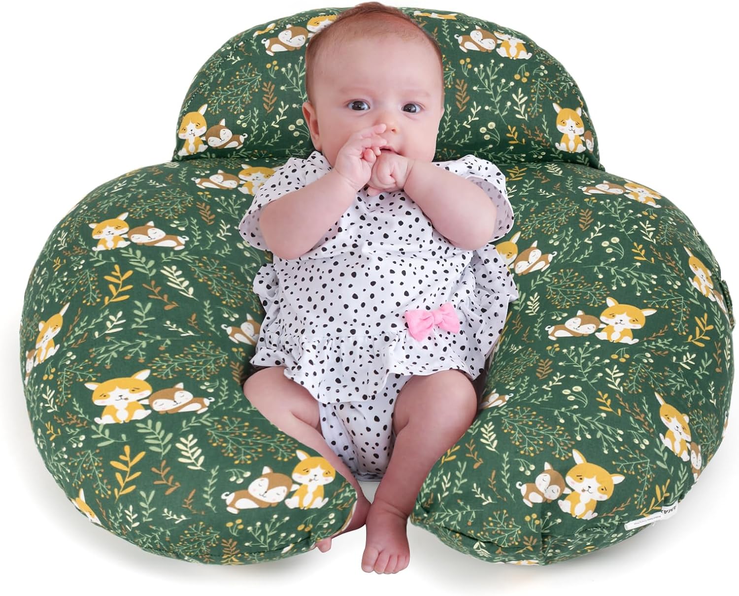 Nursing Pillow for Breastfeeding – Ergonomic Baby Support Pillow with Removable Cotton Cover 🍼