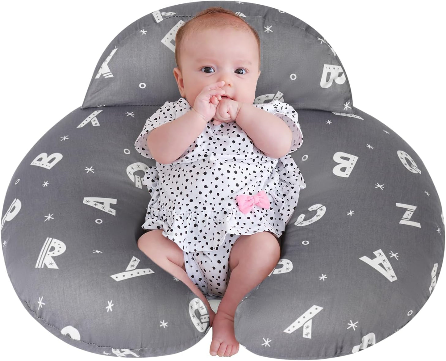 Nursing Pillow for Breastfeeding – Ergonomic Baby Support Pillow with Removable Cotton Cover 🍼