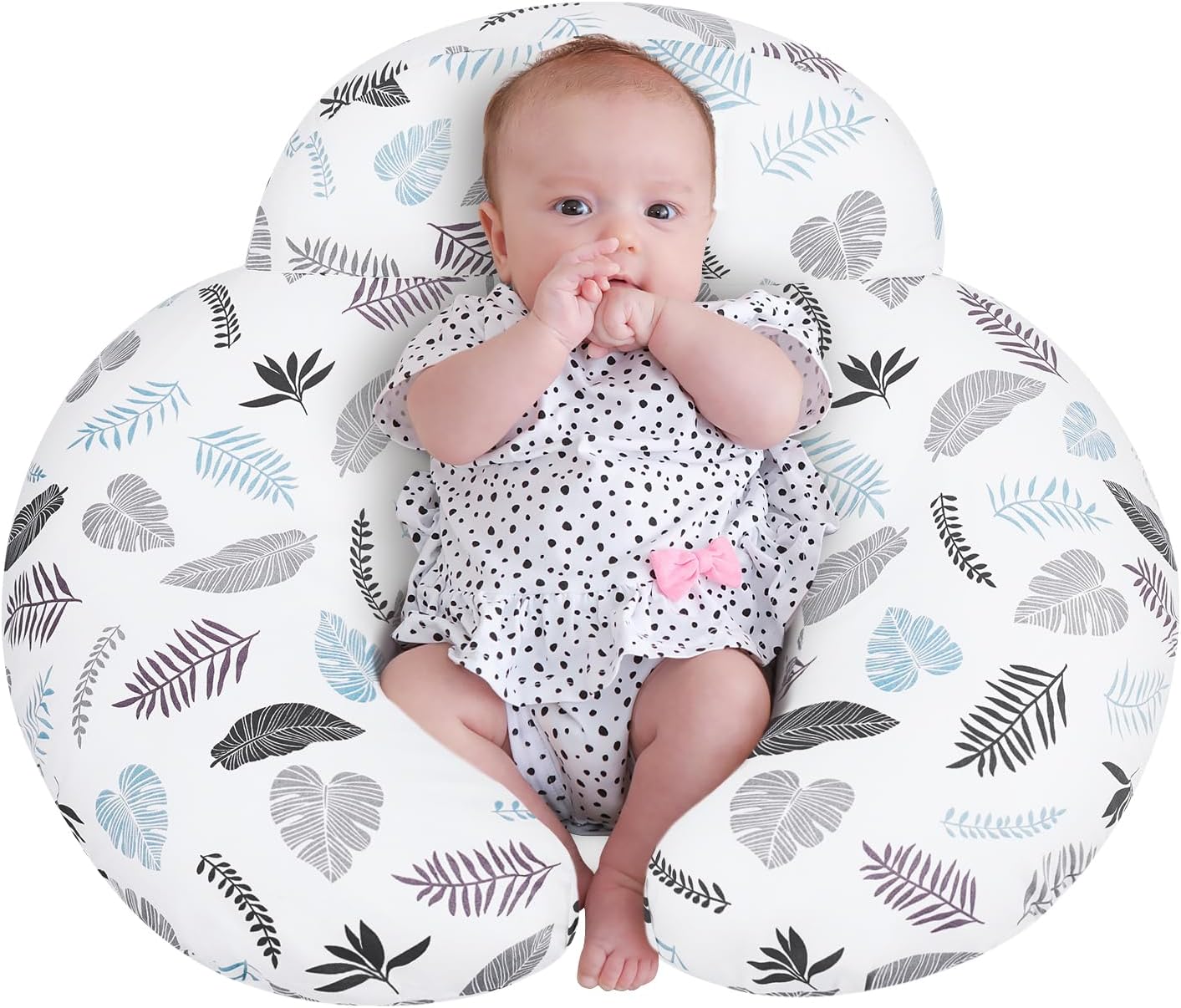 Nursing Pillow for Breastfeeding – Ergonomic Baby Support Pillow with Removable Cotton Cover 🍼