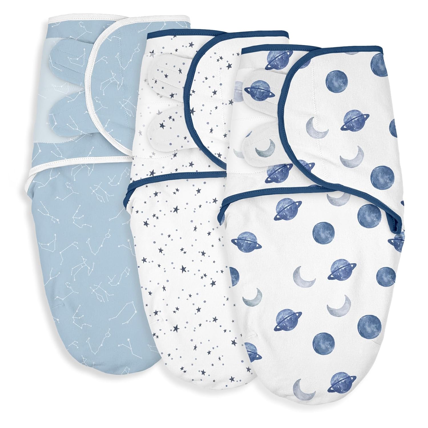 Organic Baby Swaddle Sleep Sack (2-Pack) – 100% Cotton Newborn Wrap for 0–3 Months 