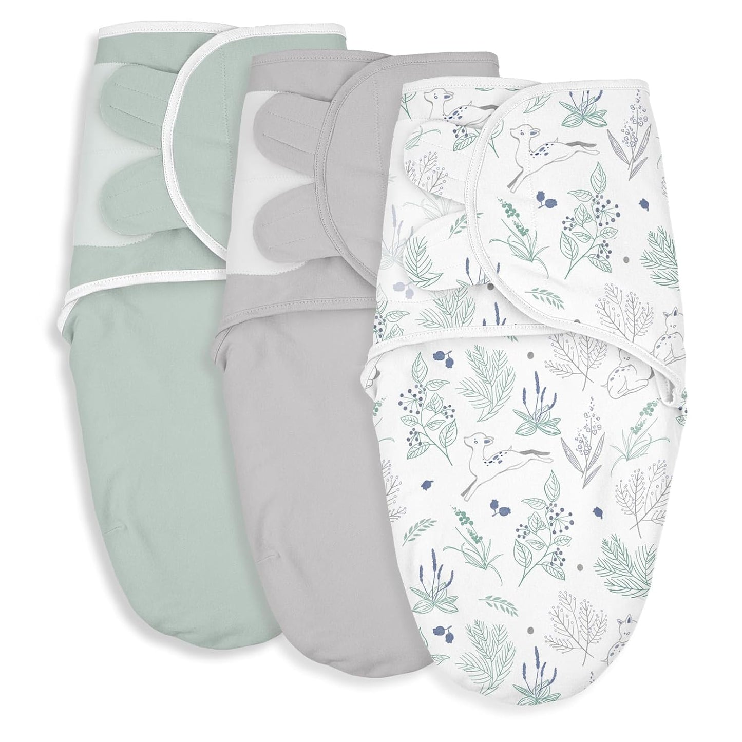Organic Baby Swaddle Sleep Sack (2-Pack) – 100% Cotton Newborn Wrap for 0–3 Months 