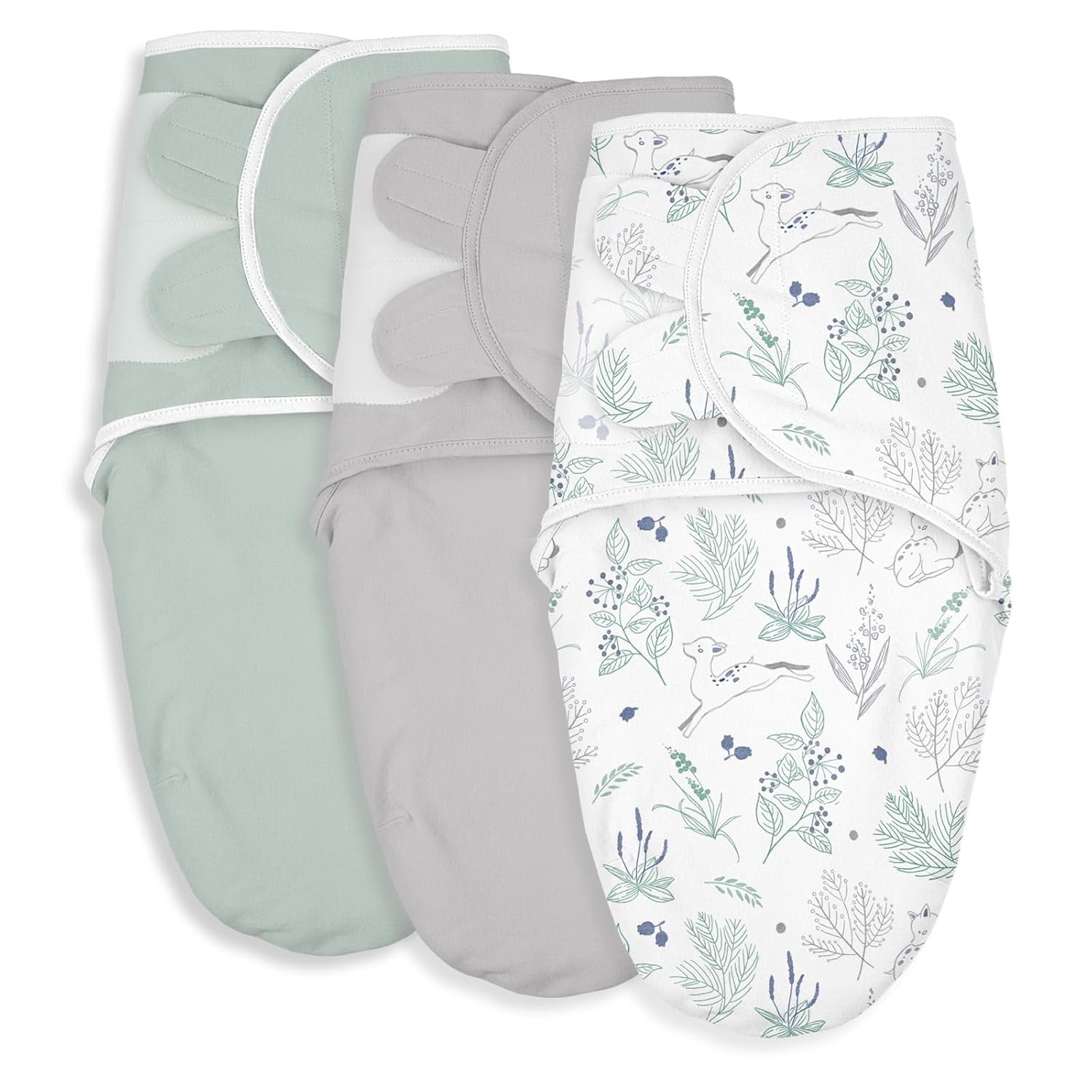 Organic Baby Swaddle Sleep Sack (2-Pack) – 100% Cotton Newborn Wrap for 0–3 Months 