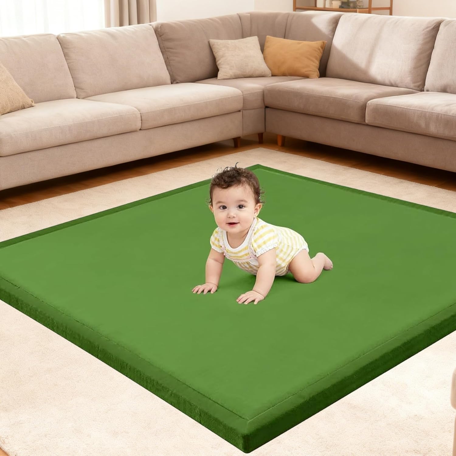 Ultra-Soft Baby Play Mat | Thick Cushioned Floor Mat for Play & Tummy Time
