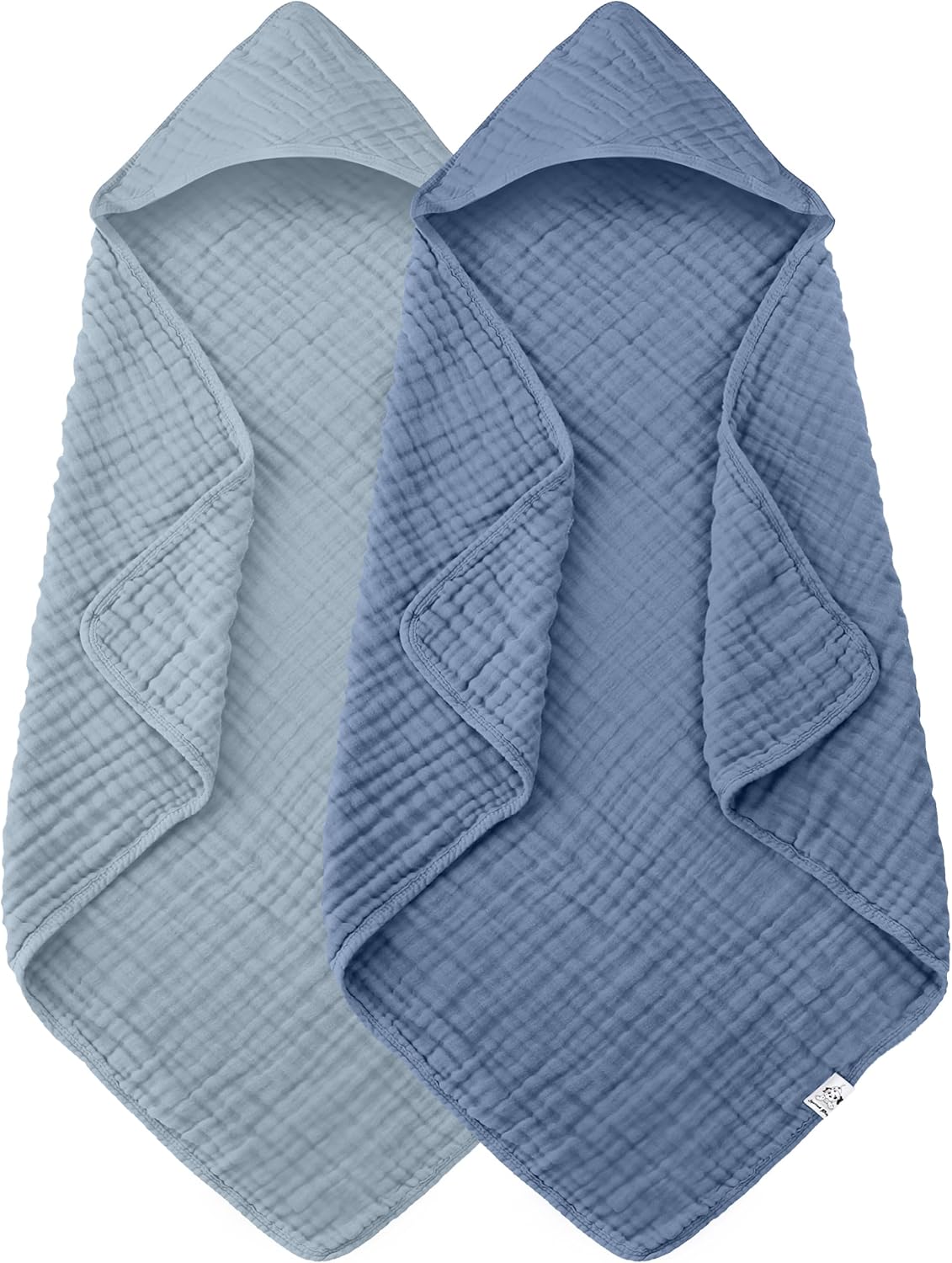 Hooded Baby Towels (2-Pack) – 100% Muslin Cotton Soft & Absorbent Bath Towels 32x32” 🛁
