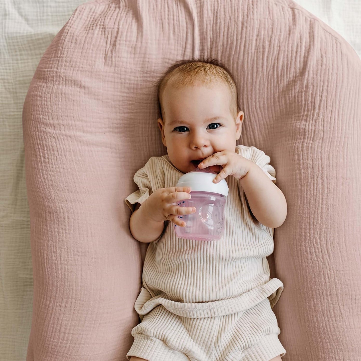 Muslin Bassinet Sheets 2-Pack | Ultra-Soft Breathable Cotton Fitted Sheets