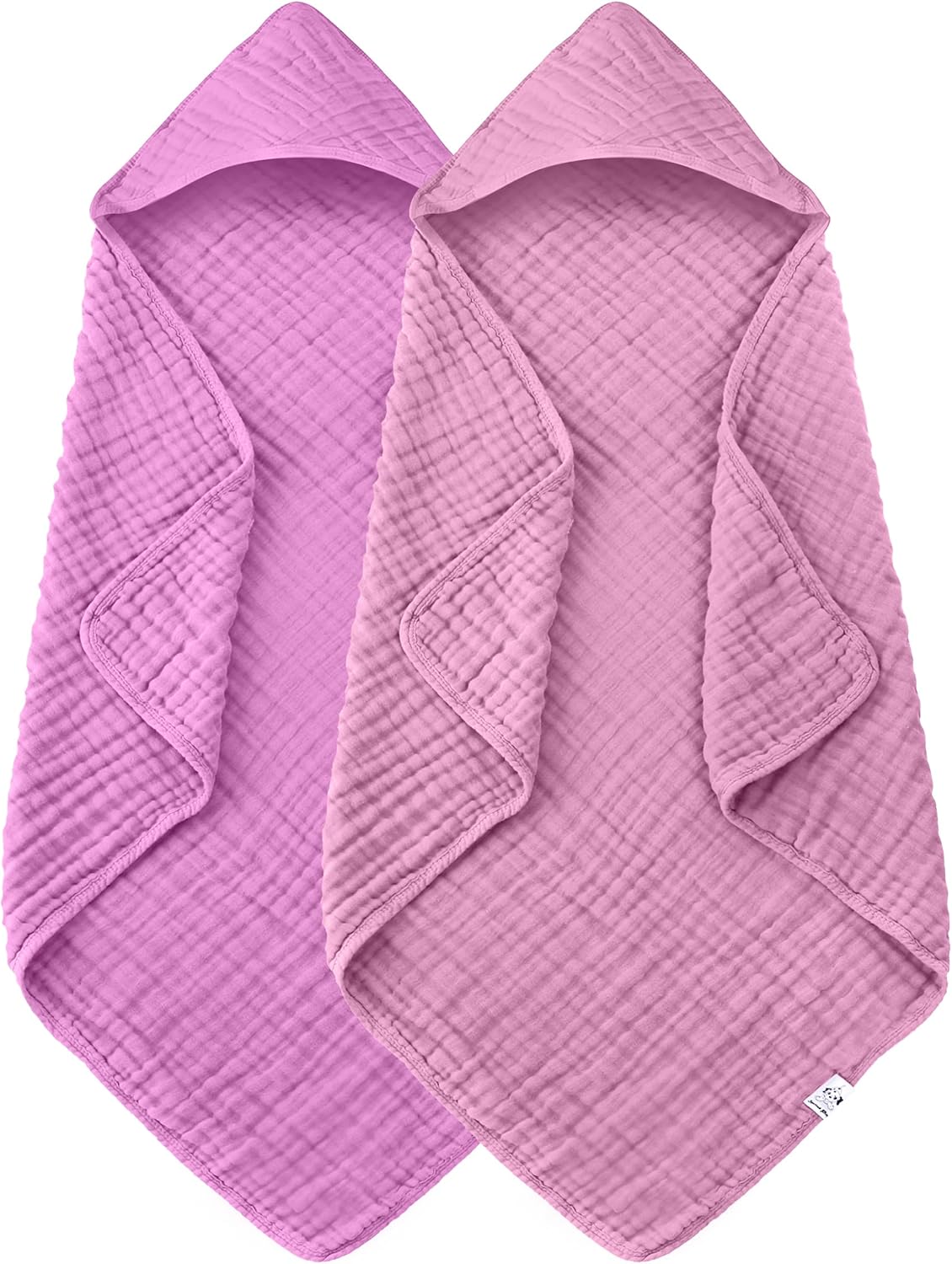 Hooded Baby Towels (2-Pack) – 100% Muslin Cotton Soft & Absorbent Bath Towels 32x32” 🛁