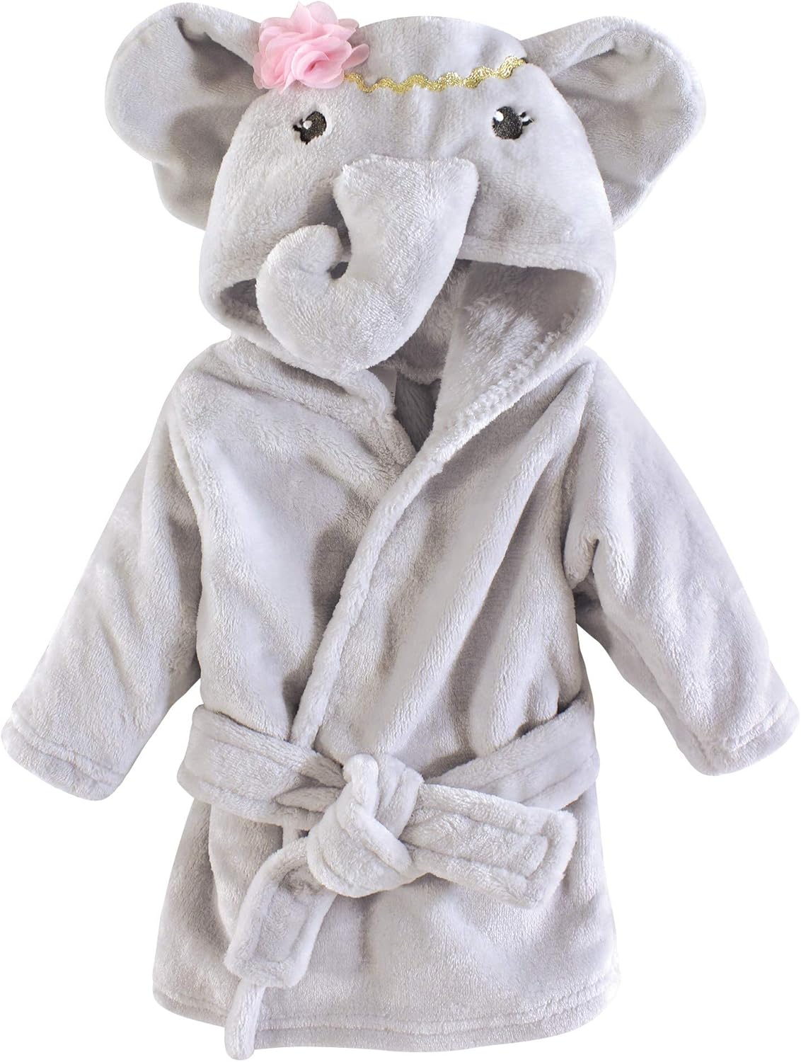 Baby Plush Hooded Bathrobe – Ultra Soft Cozy Bath Robe with Cute Animal Design (0–9 Months) 