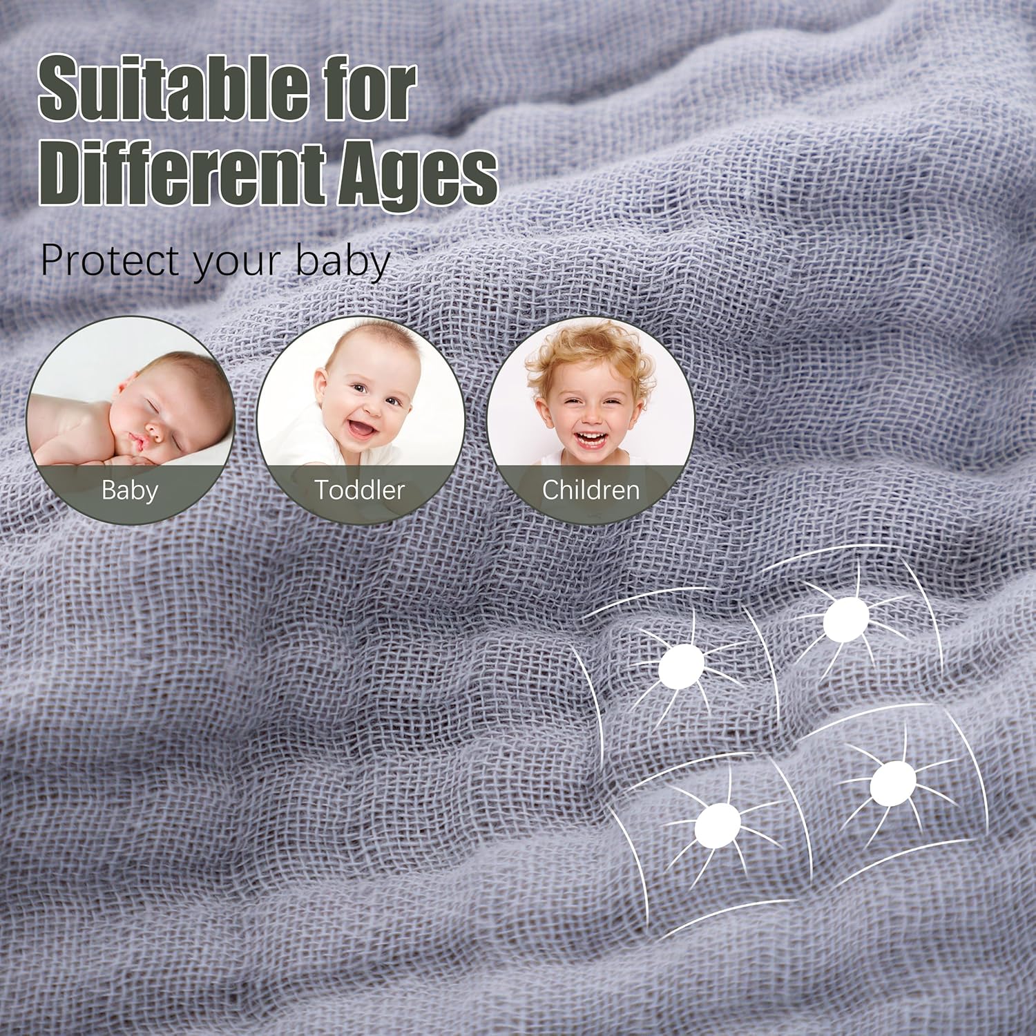Hooded Baby Towels (2-Pack) – 100% Muslin Cotton Soft & Absorbent Bath Towels 32x32” 🛁