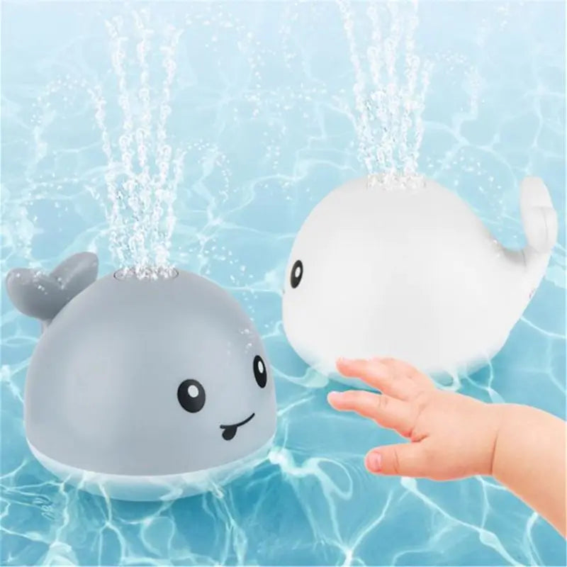 Electric Cartoon Whale Water Spraying Bath Toy - Fun & Flashing Baby Bath Experience