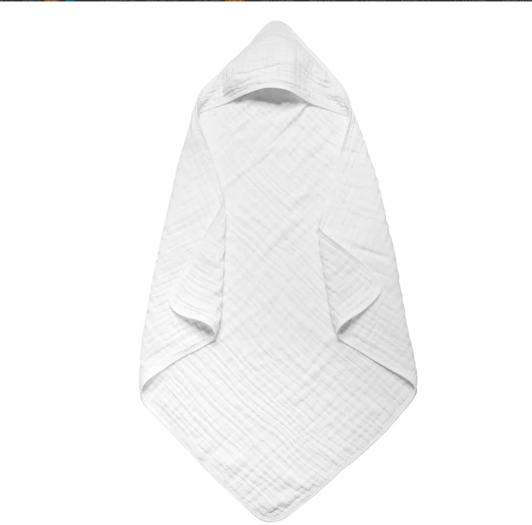 Luxuriously Soft Baby Bath Towels - 6 Layer Cotton Gauze Hooded Infant Bathrobe & Swaddle Wrap for Toddlers - 80x80cm