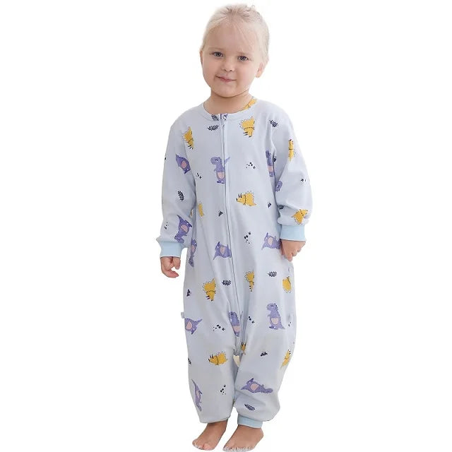 Cozy Spring Cotton Sleeping Bag for Kids - Adorable Long Sleeve Sleepsack Pajamas for Boys and Girls (6M-6T)