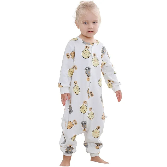 Cozy Spring Cotton Sleeping Bag for Kids - Adorable Long Sleeve Sleepsack Pajamas for Boys and Girls (6M-6T)