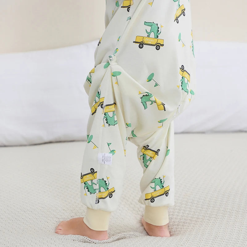 Cozy Spring Cotton Sleeping Bag for Kids - Adorable Long Sleeve Sleepsack Pajamas for Boys and Girls (6M-6T)