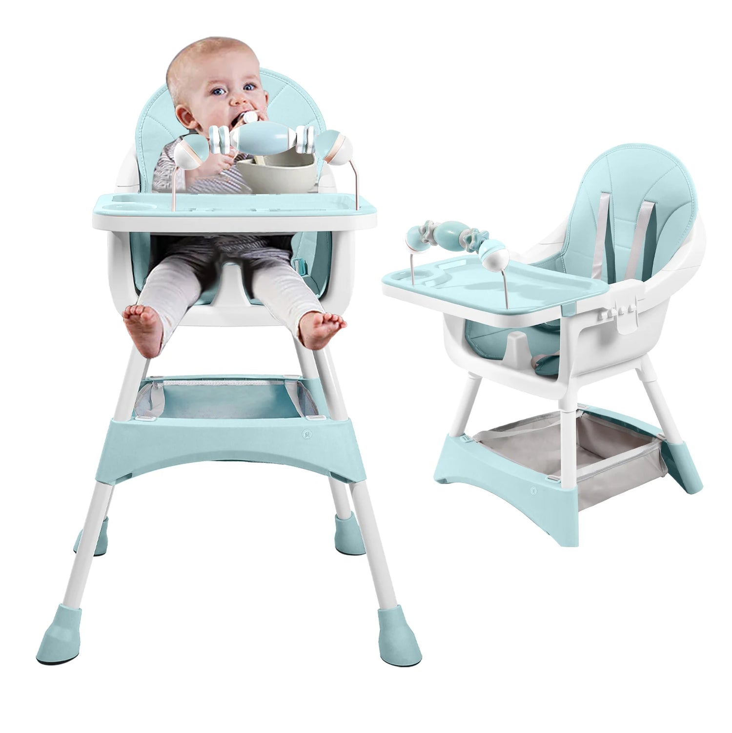 Transform Mealtime with the UBRAVOO Portable Baby High Chair - Versatile Dining & Play Solution for Toddlers!